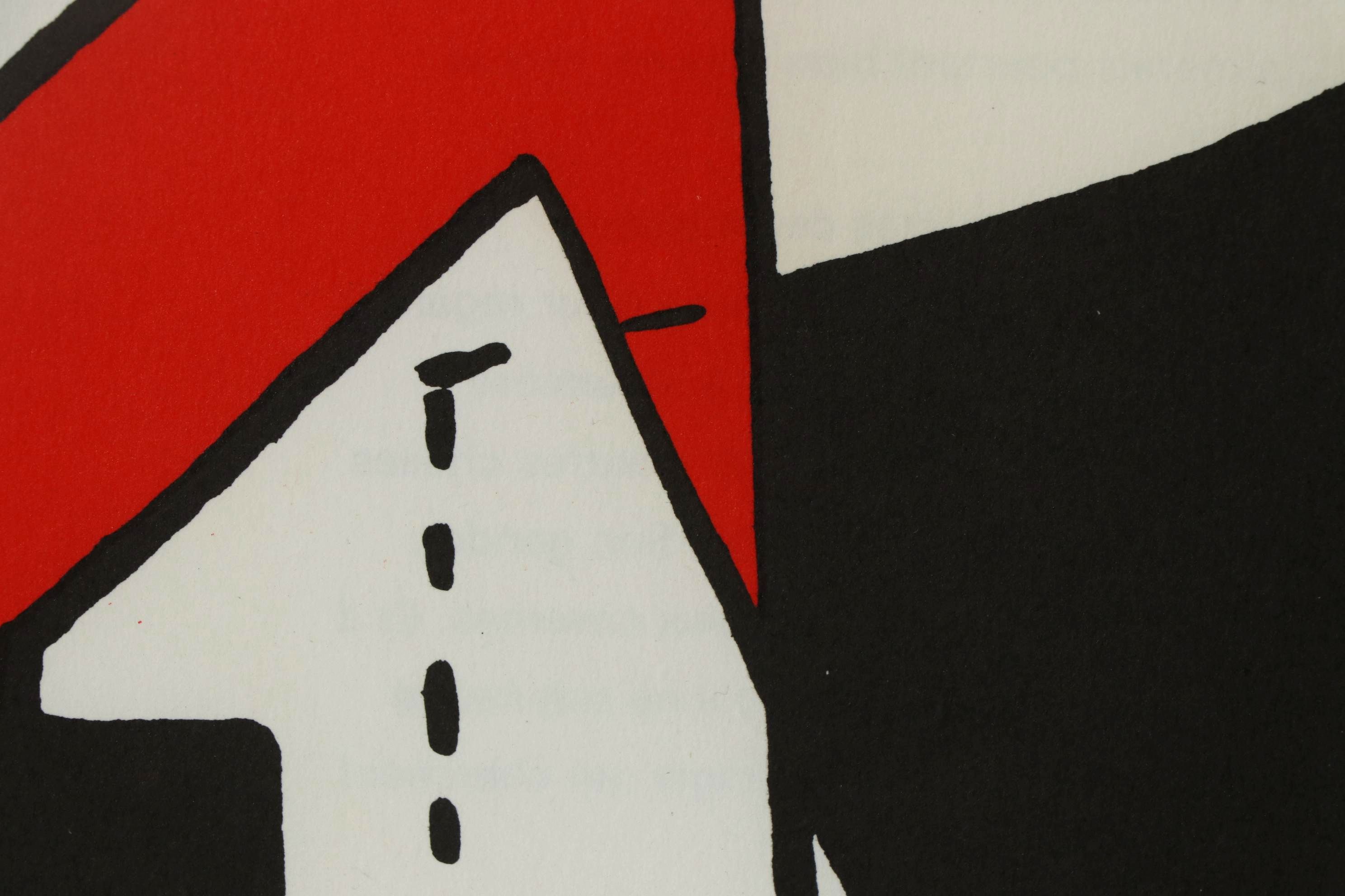 Alexander Calder Double-Page Color Lithograph for "Derrière le Miroir", 1963