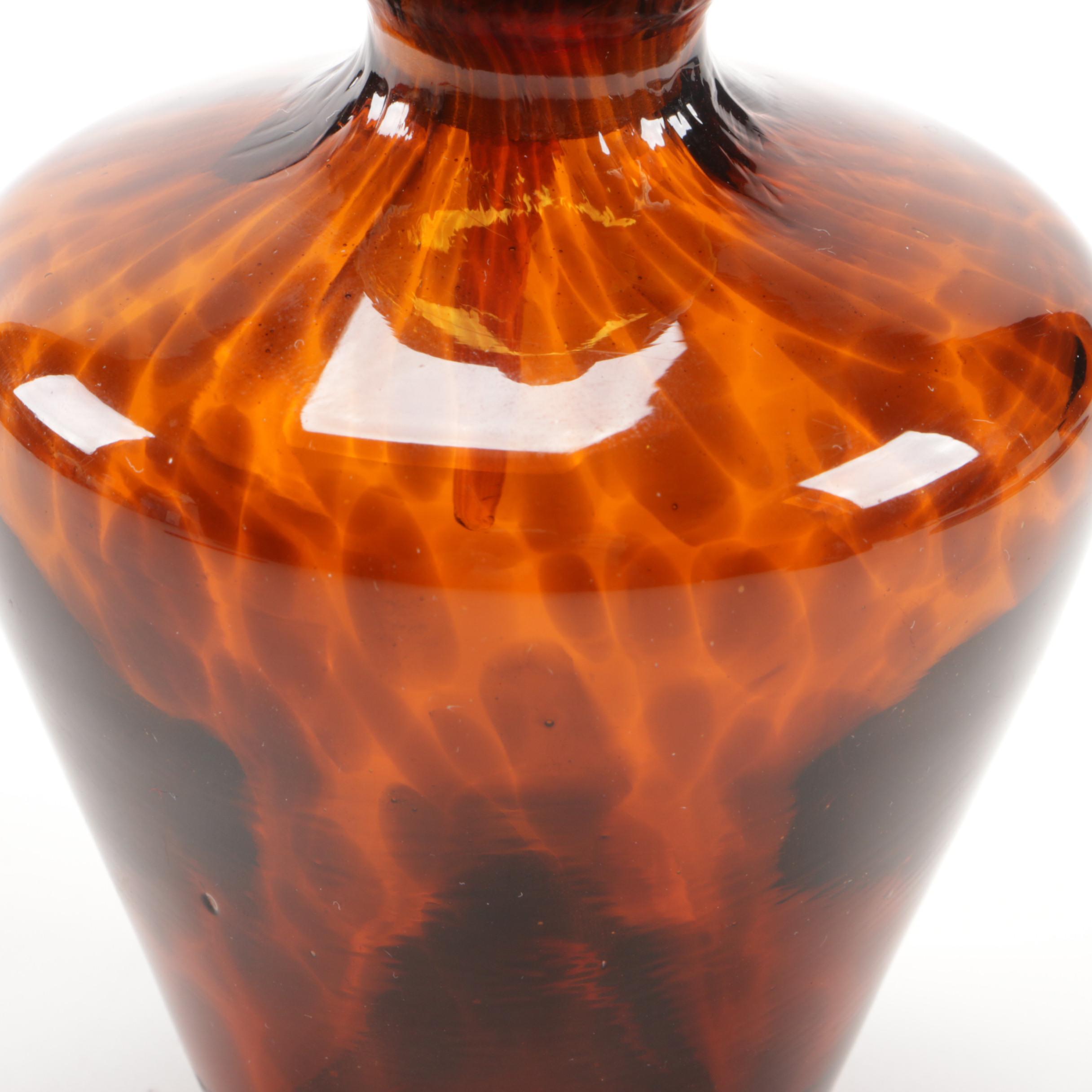 Tortoiseshell Glass Perfume Bottle