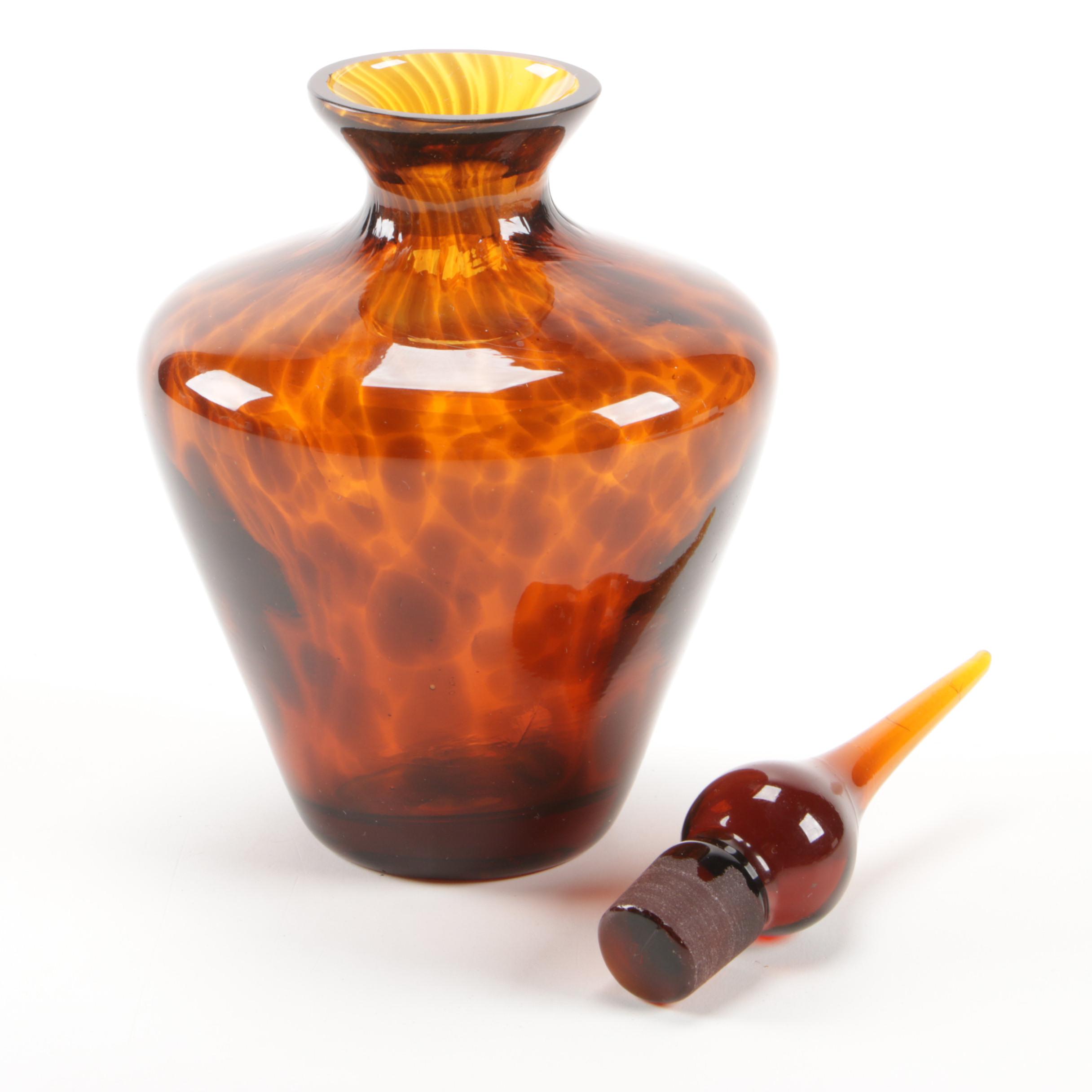 Tortoiseshell Glass Perfume Bottle