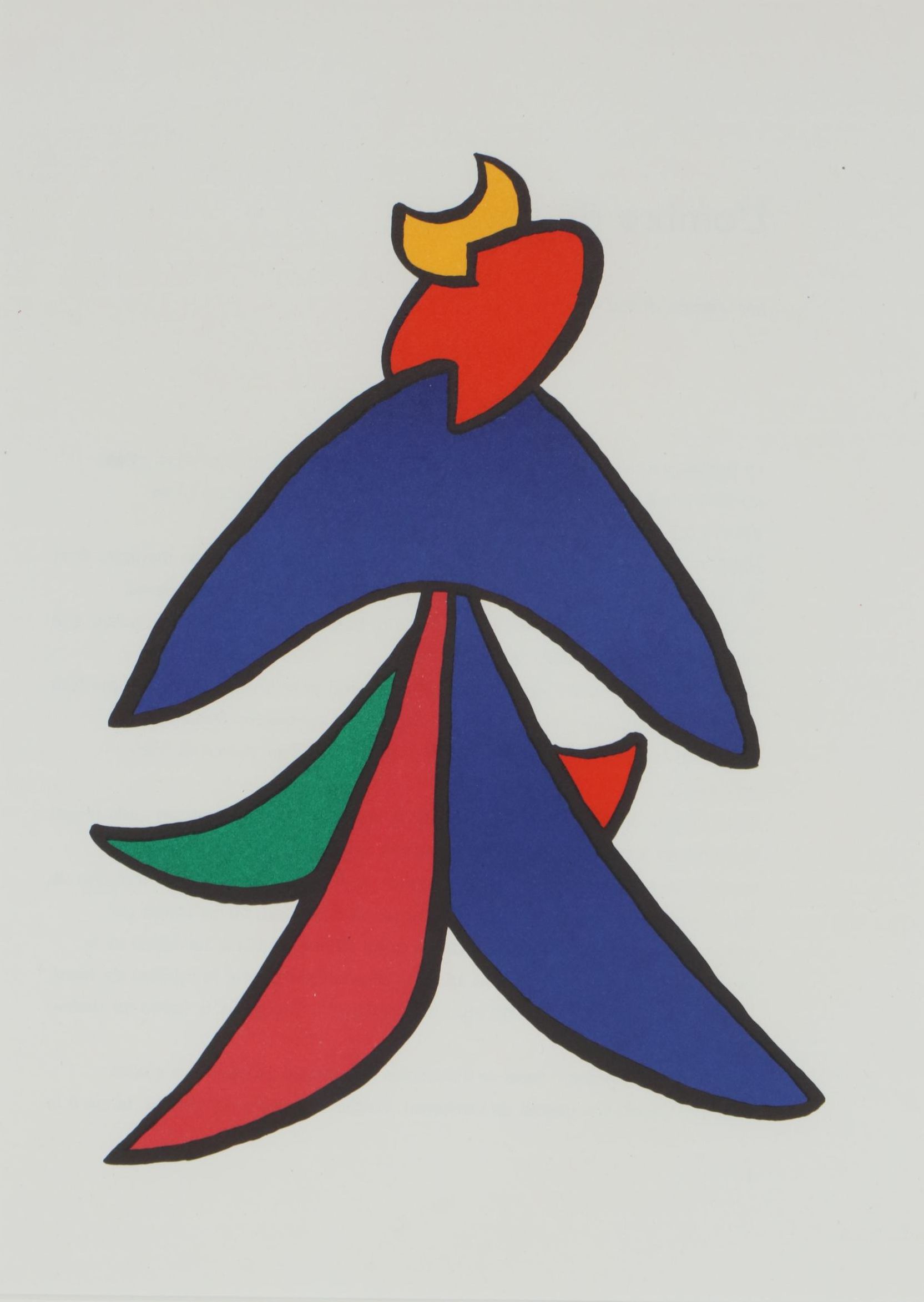 Alexander Calder Color Lithograph for "Derrière le Miroir", 1963