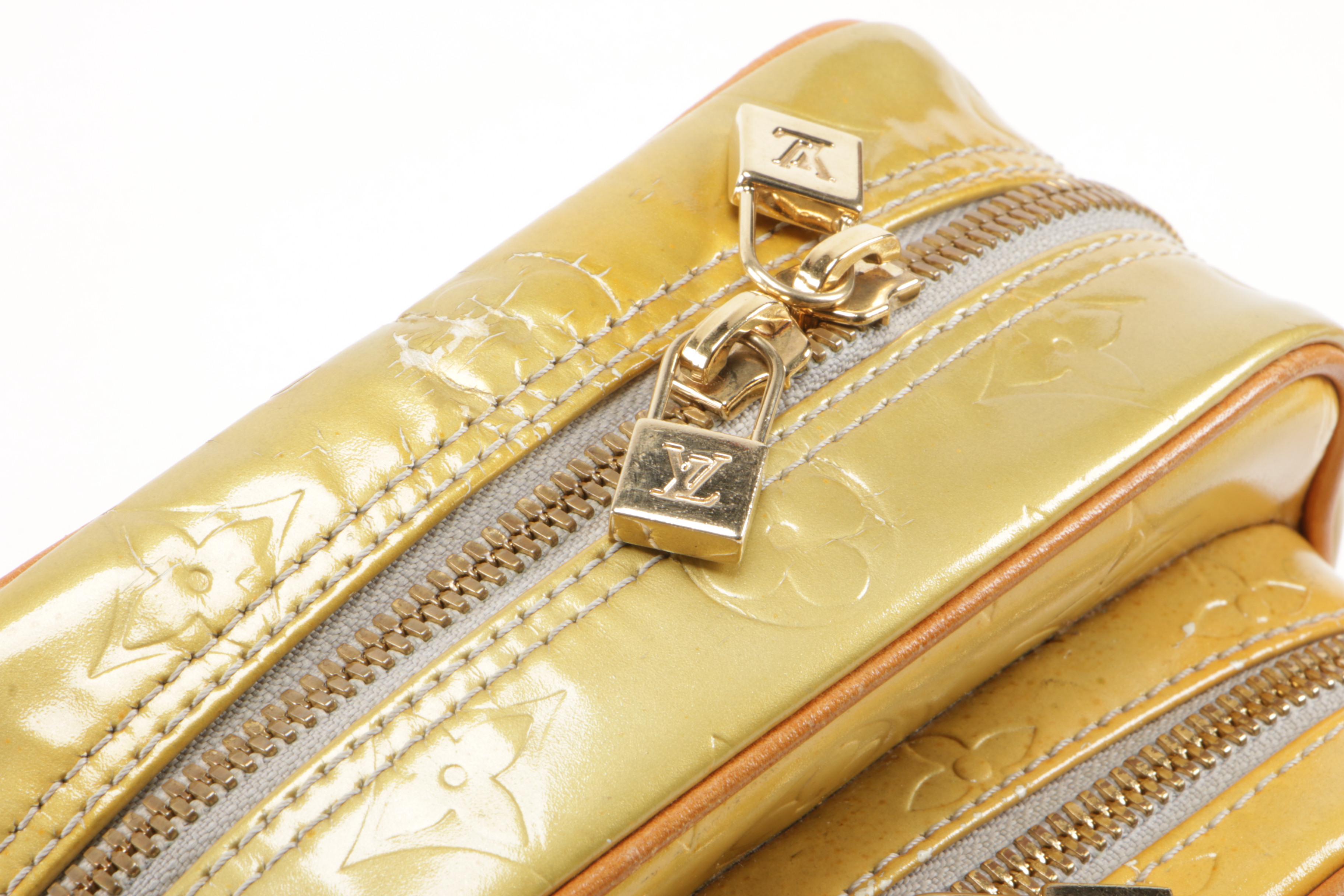 Louis Vuitton Wooster Crossbody Bag in Monogram Vernis and Vachetta Leather