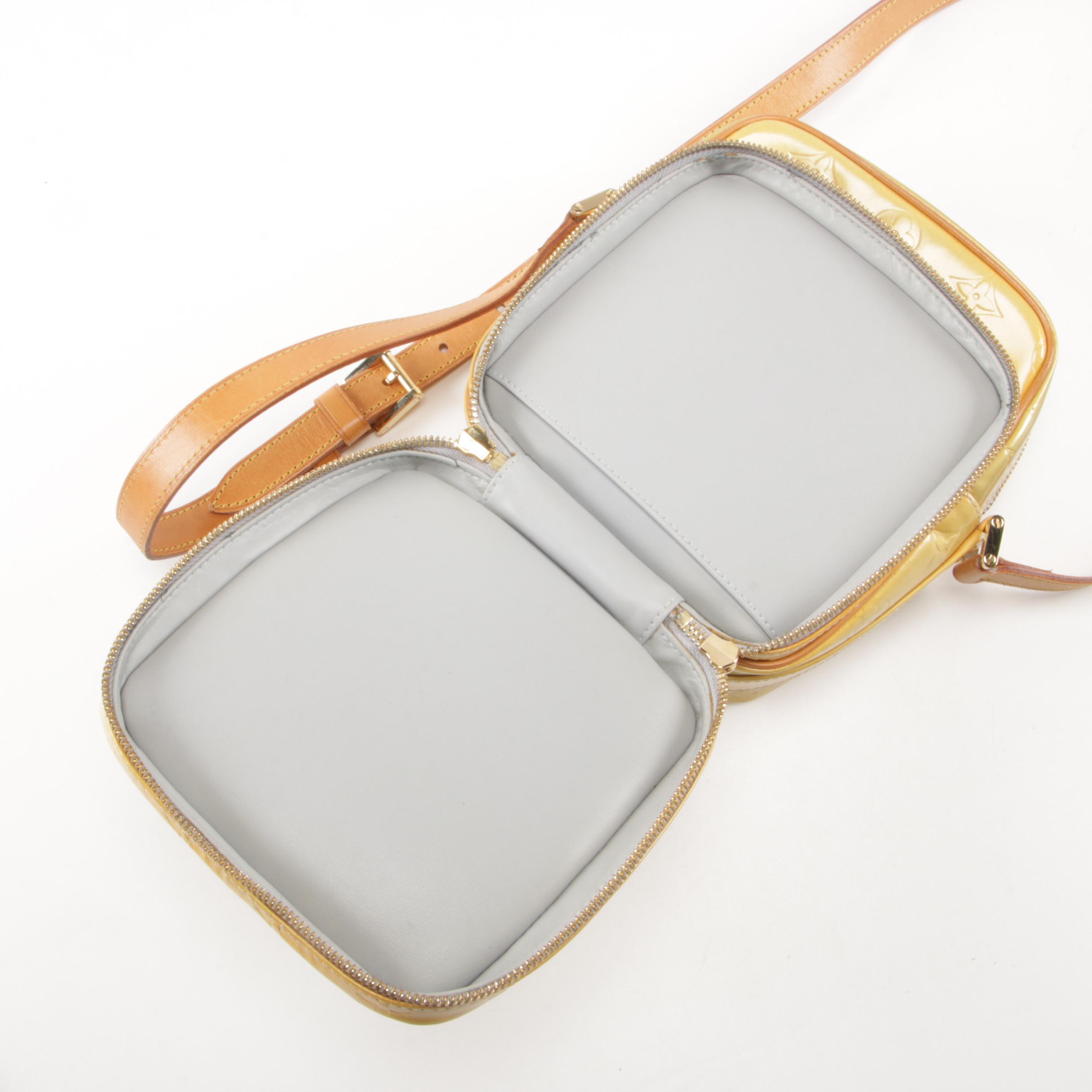 Louis Vuitton Wooster Crossbody Bag in Monogram Vernis and Vachetta Leather