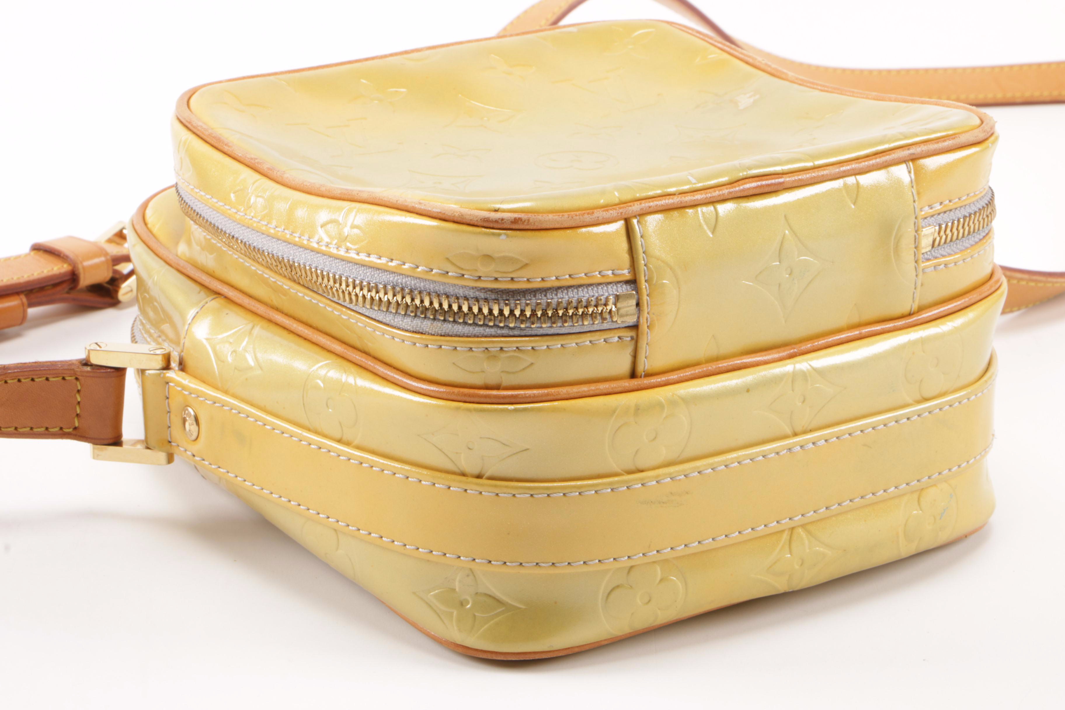 Louis Vuitton Wooster Crossbody Bag in Monogram Vernis and Vachetta Leather