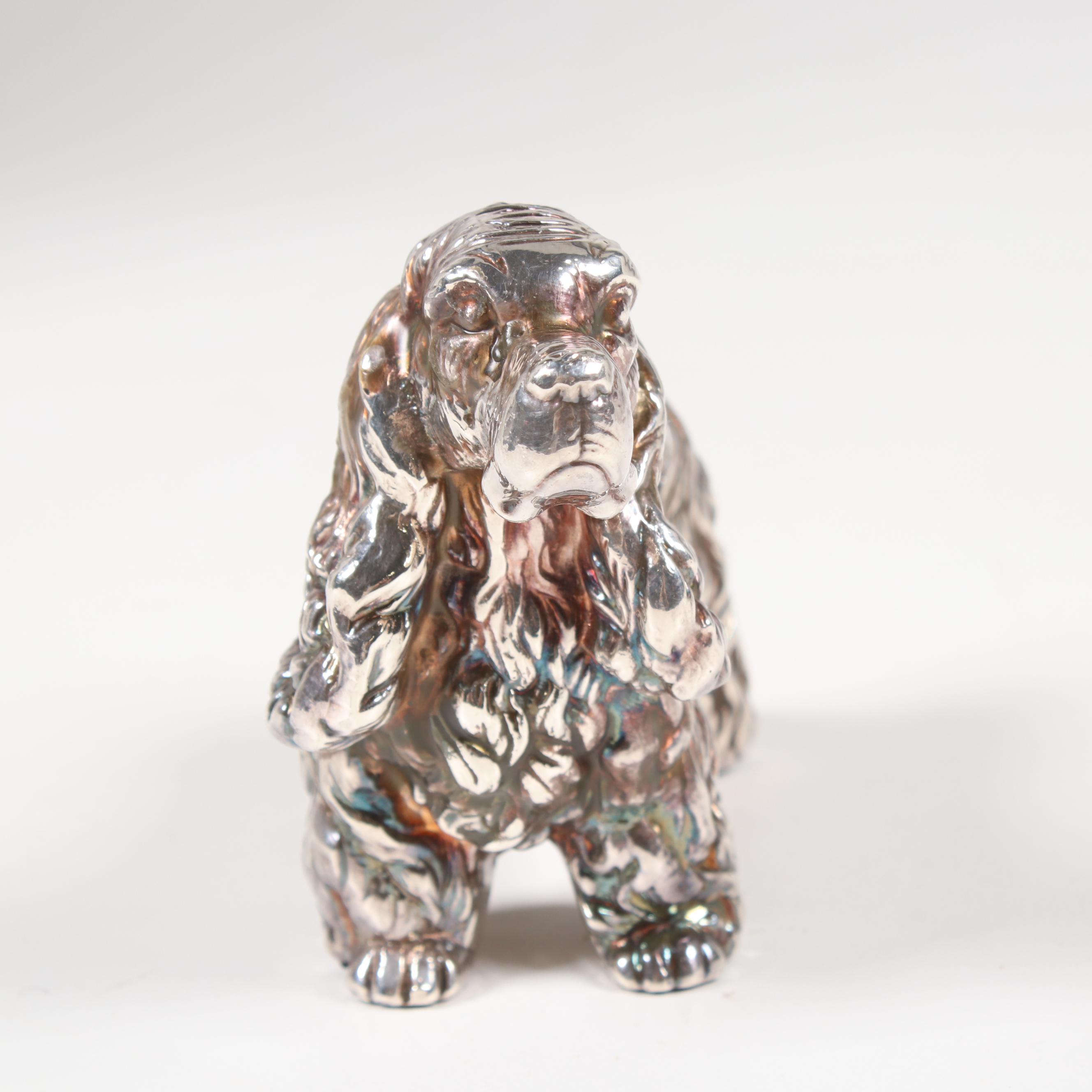 Sterling Silver Cocker Spaniel Figurine