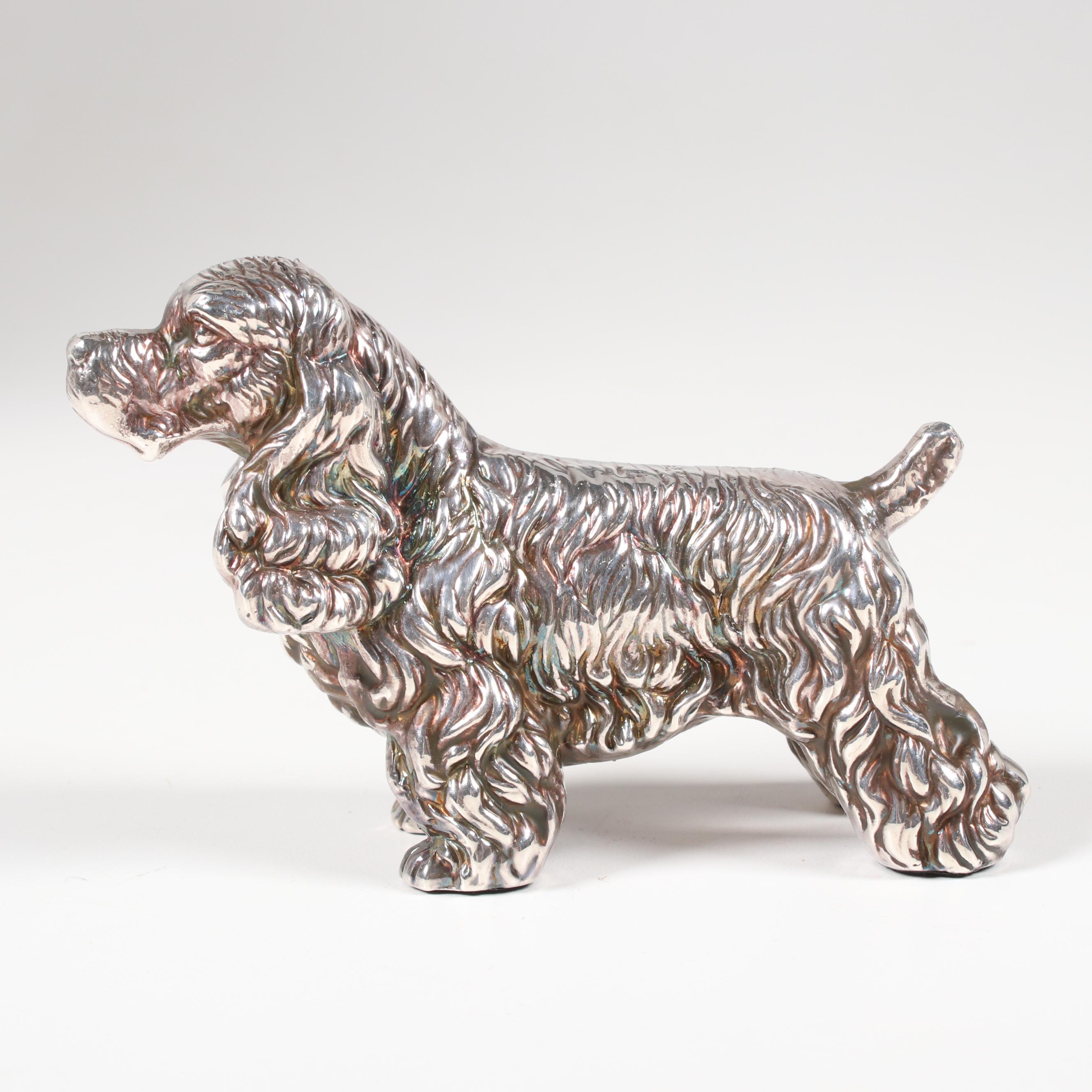 Sterling Silver Cocker Spaniel Figurine