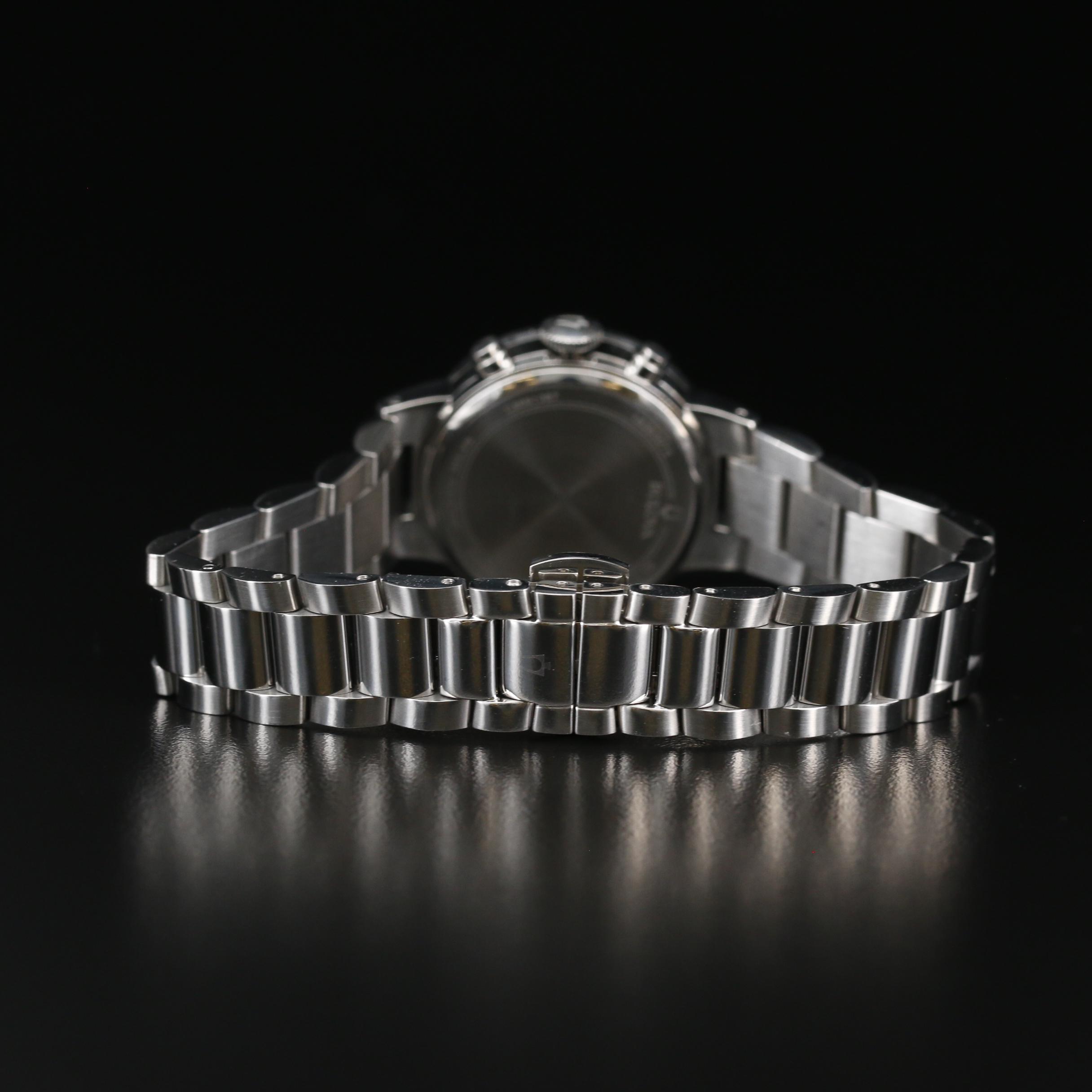 Bulova Maiden Lane Chronograph MOP and Diamond Stainless Steel Watch