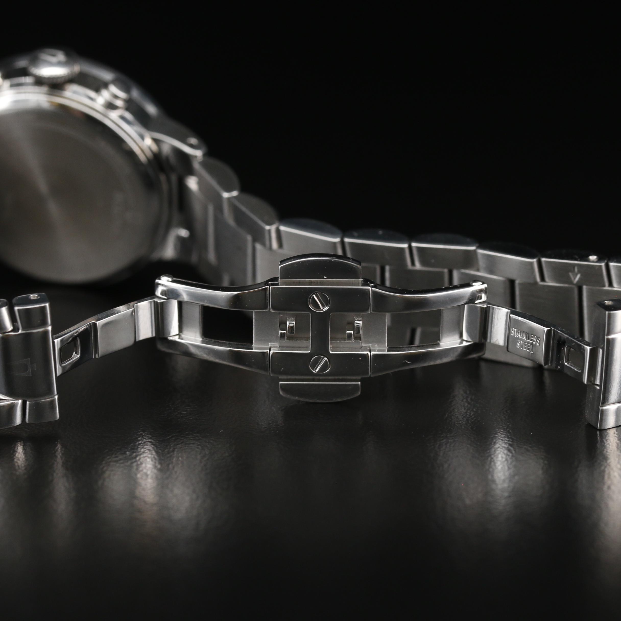 Bulova Maiden Lane Chronograph MOP and Diamond Stainless Steel Watch