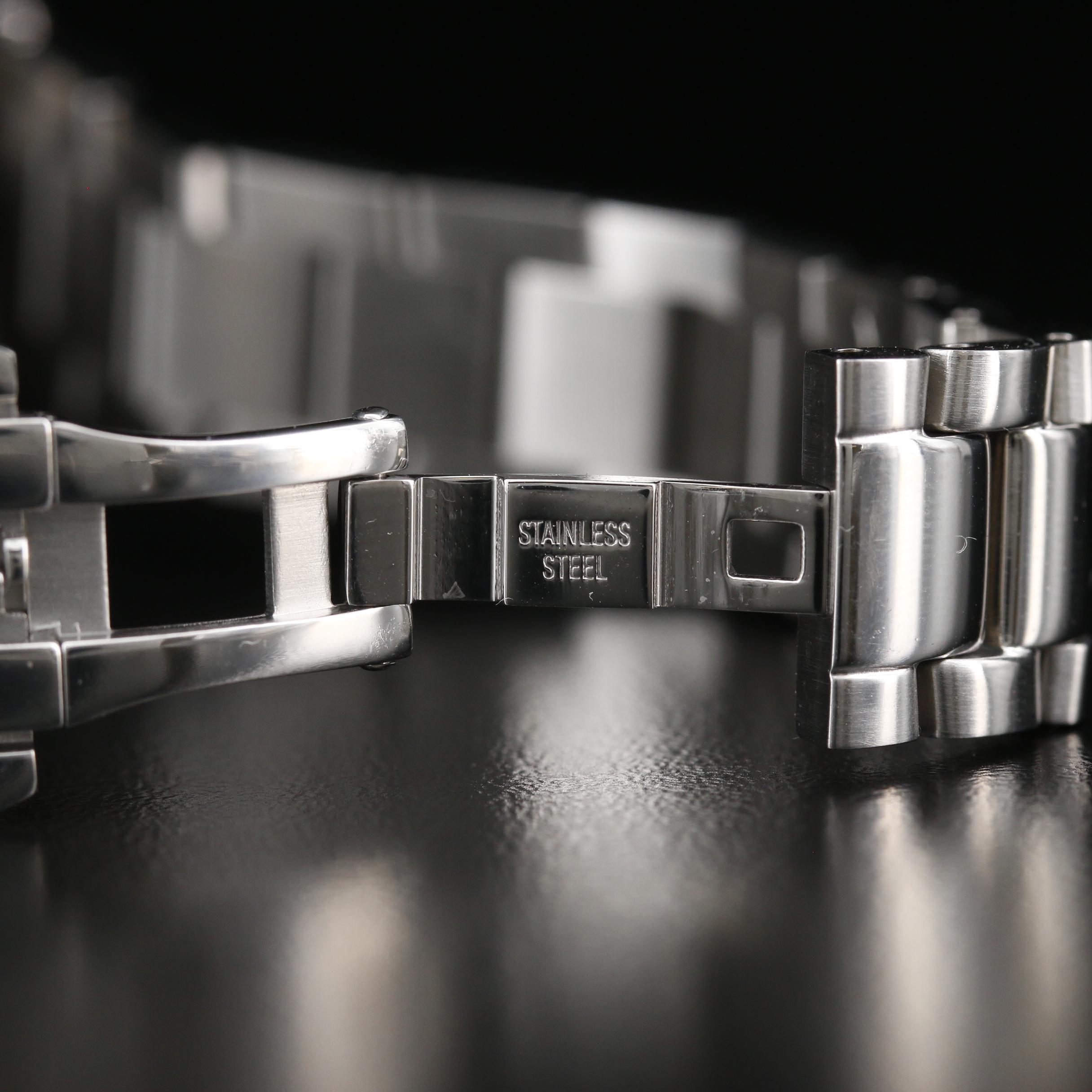 Bulova Maiden Lane Chronograph MOP and Diamond Stainless Steel Watch