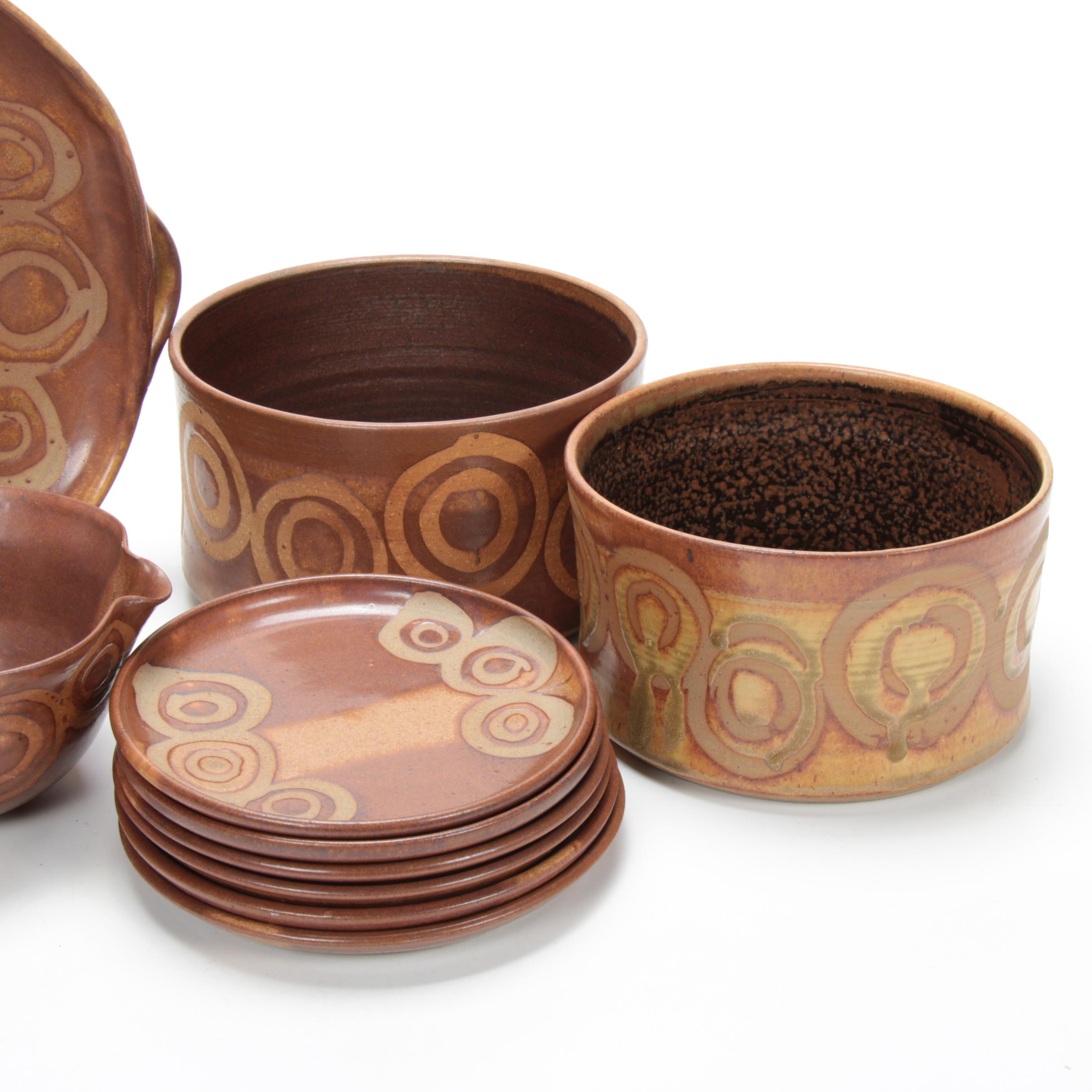 Rosene Zaros Art Pottery Stoneware Dinner and Serveware