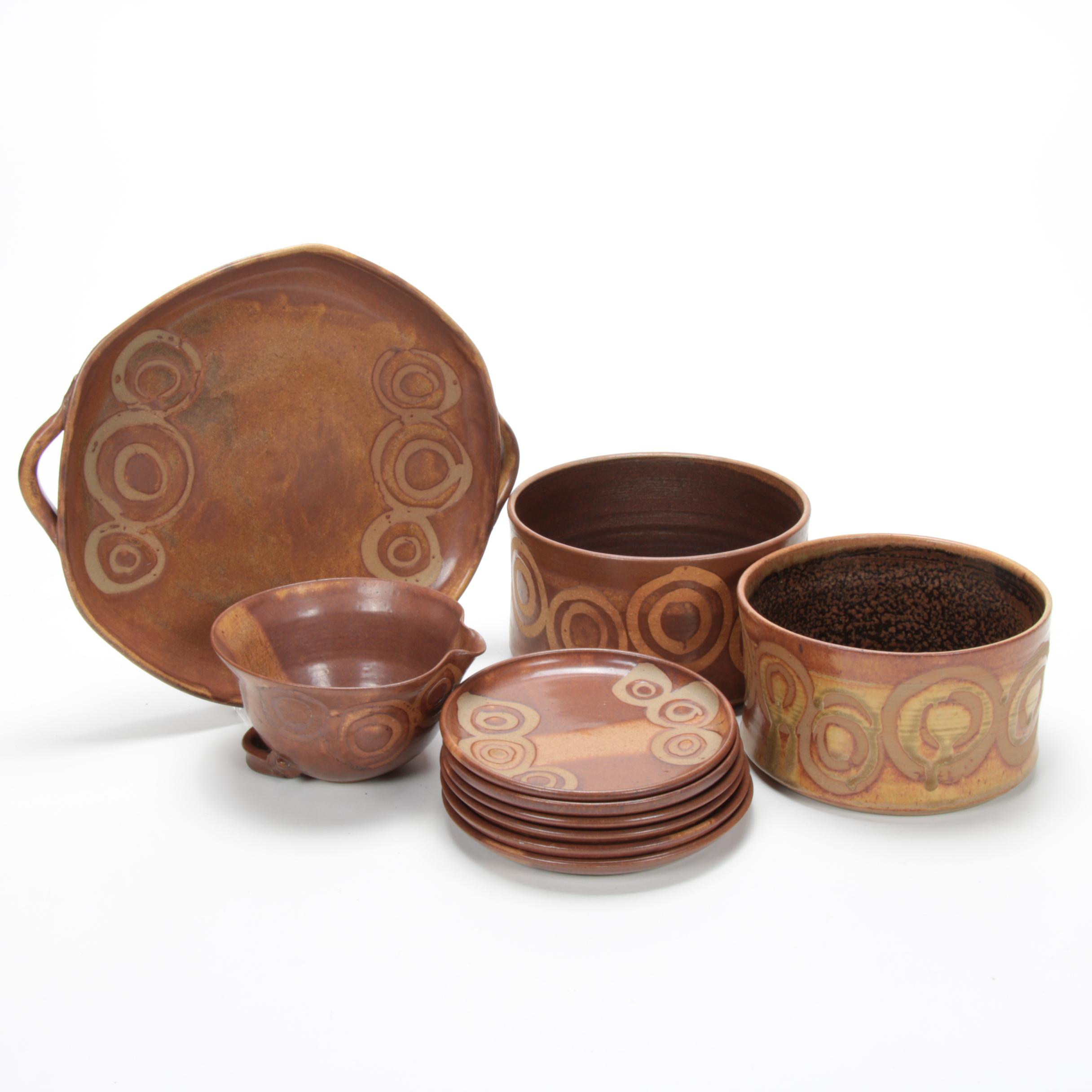 Rosene Zaros Art Pottery Stoneware Dinner and Serveware