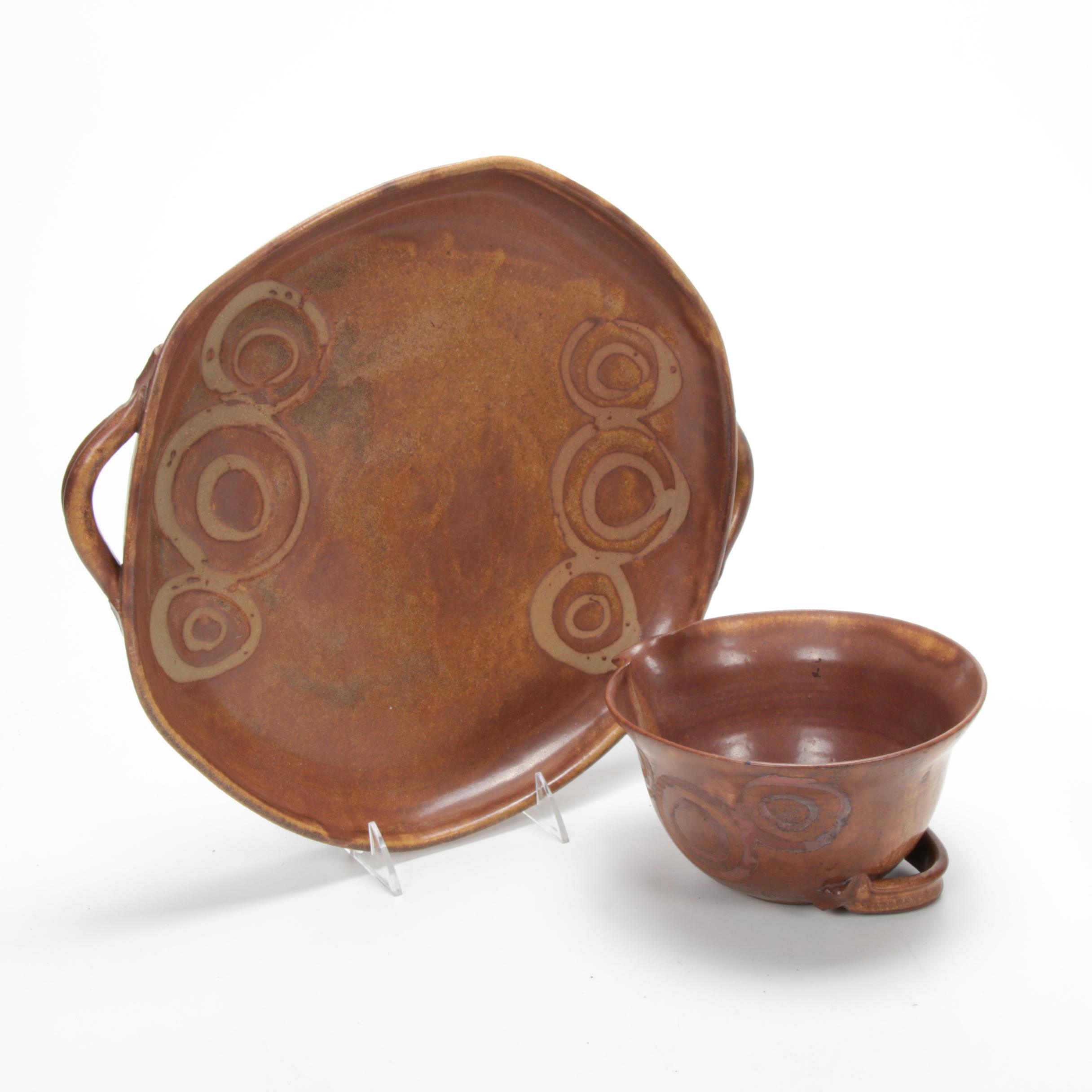 Rosene Zaros Art Pottery Stoneware Dinner and Serveware