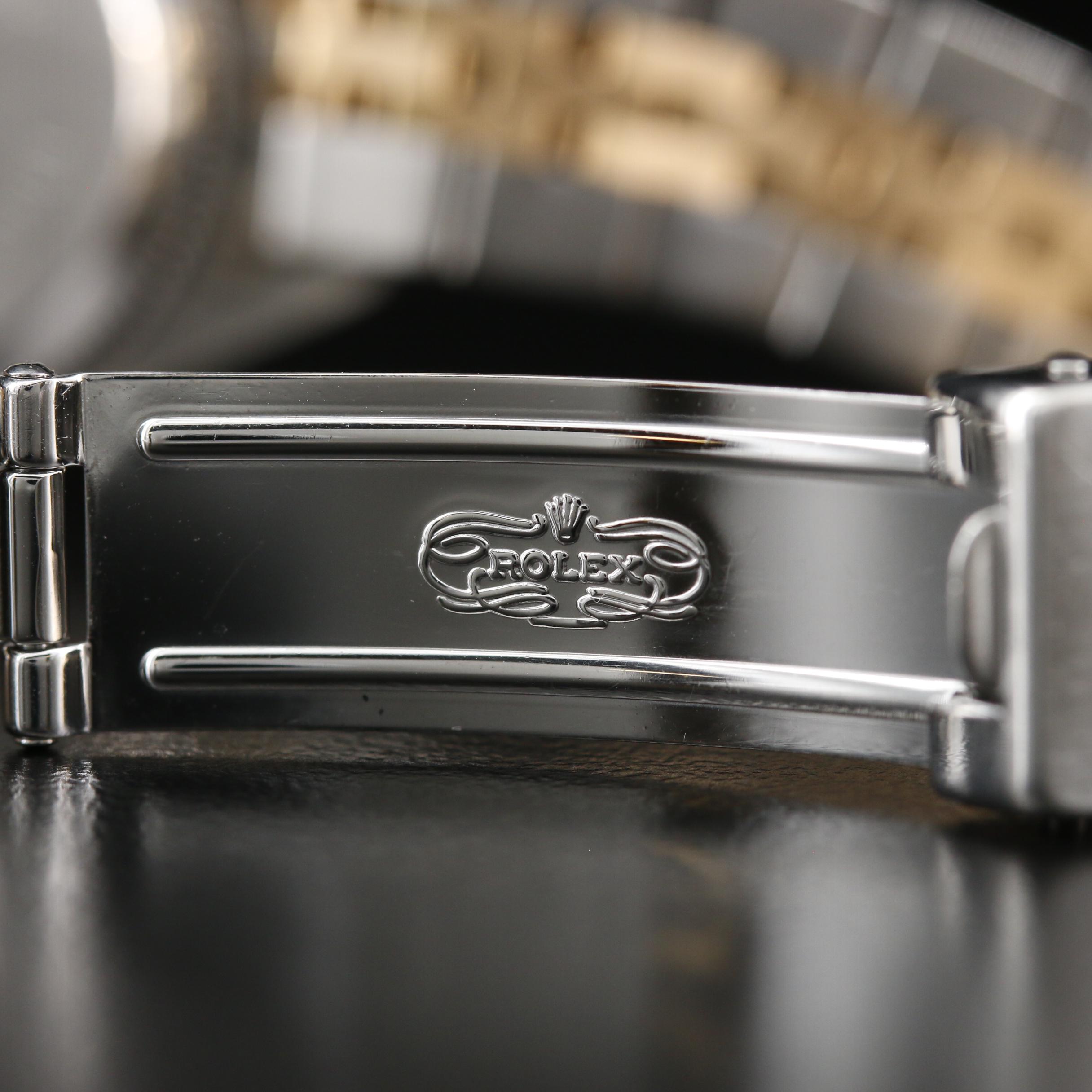 1993 Rolex Datejust 14K, 18K and Stainless Steel Diamond Bezel Watch