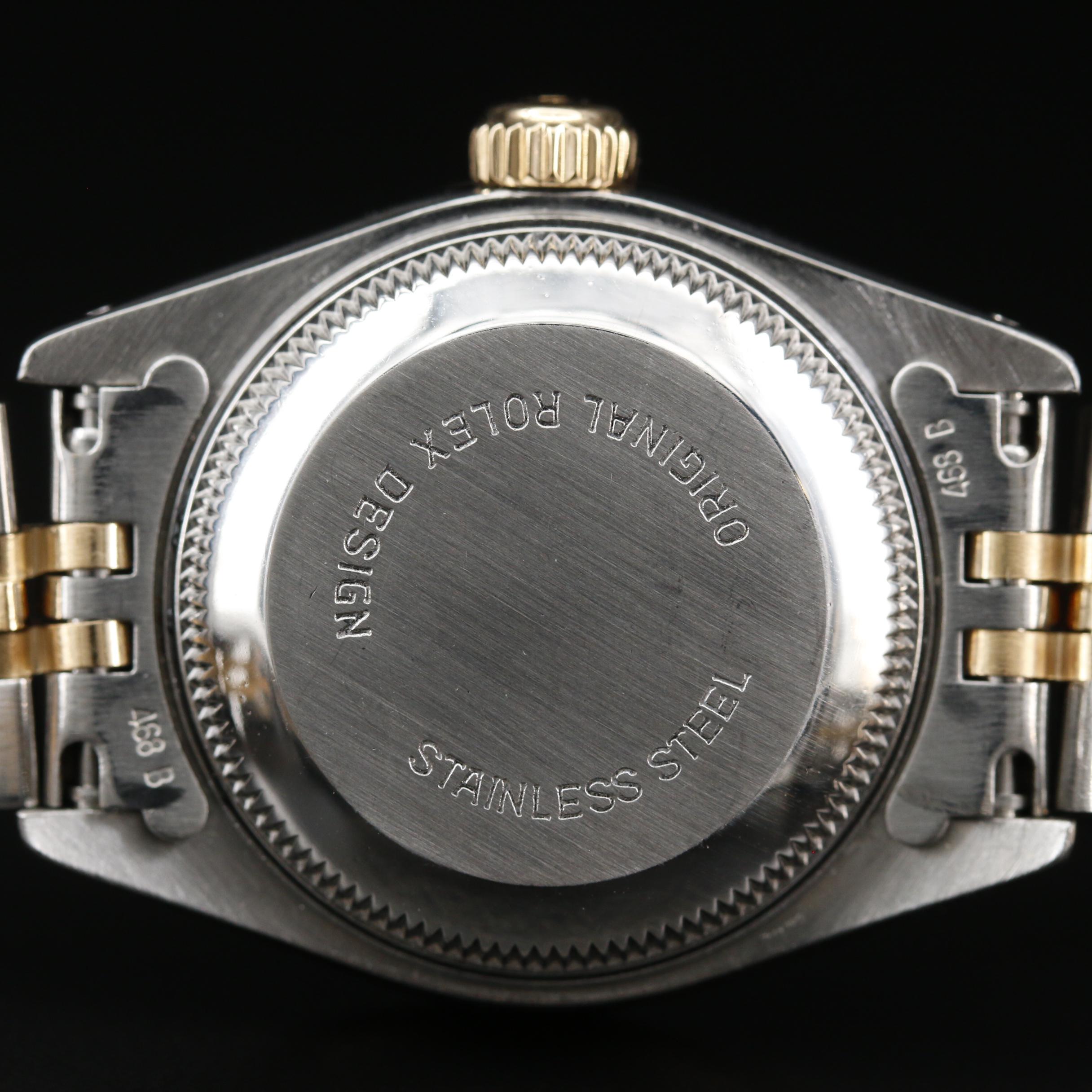 1993 Rolex Datejust 14K, 18K and Stainless Steel Diamond Bezel Watch