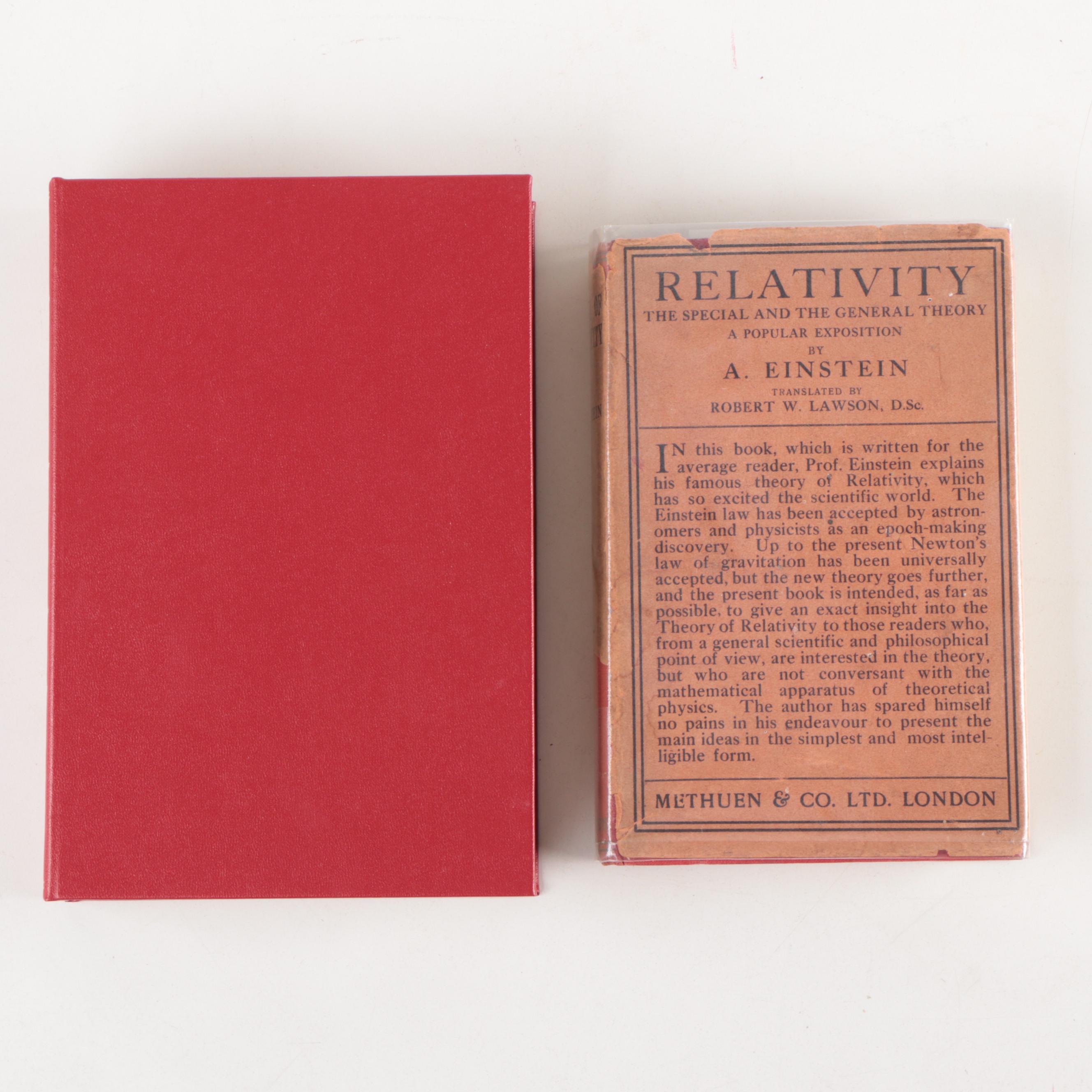 First Edition, First Printing "Relativity" by Einstein with Custom Clamshell Box