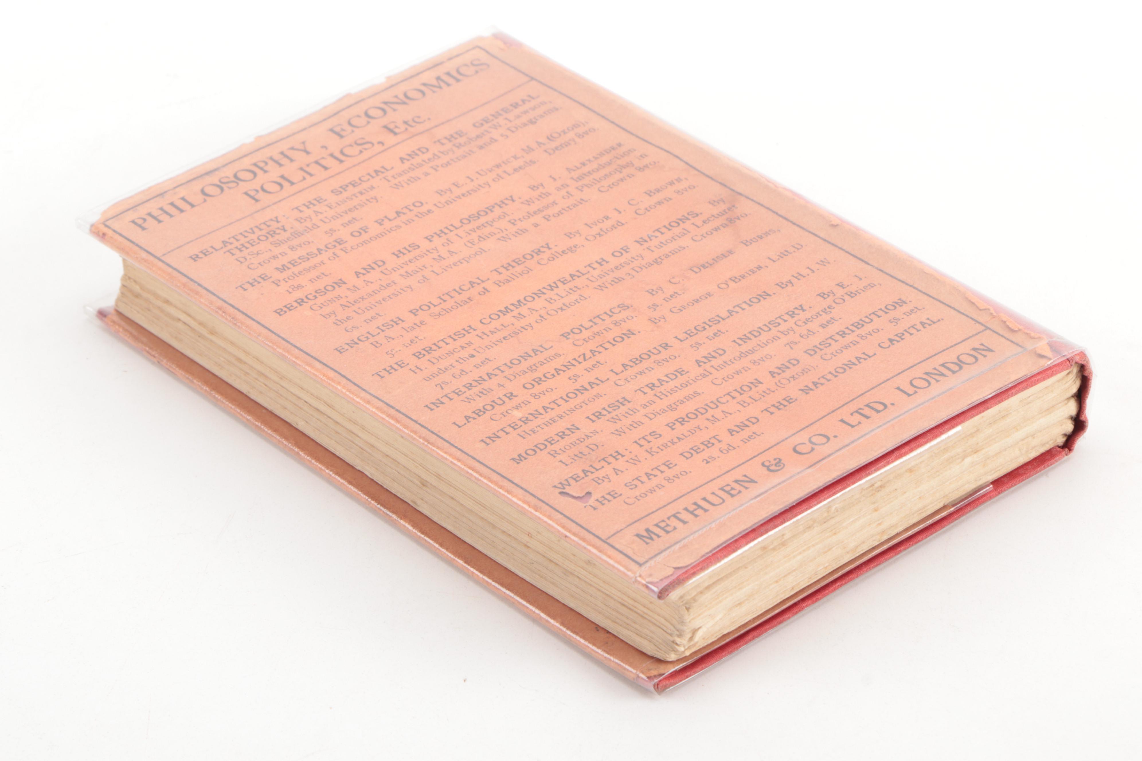 First Edition, First Printing "Relativity" by Einstein with Custom Clamshell Box