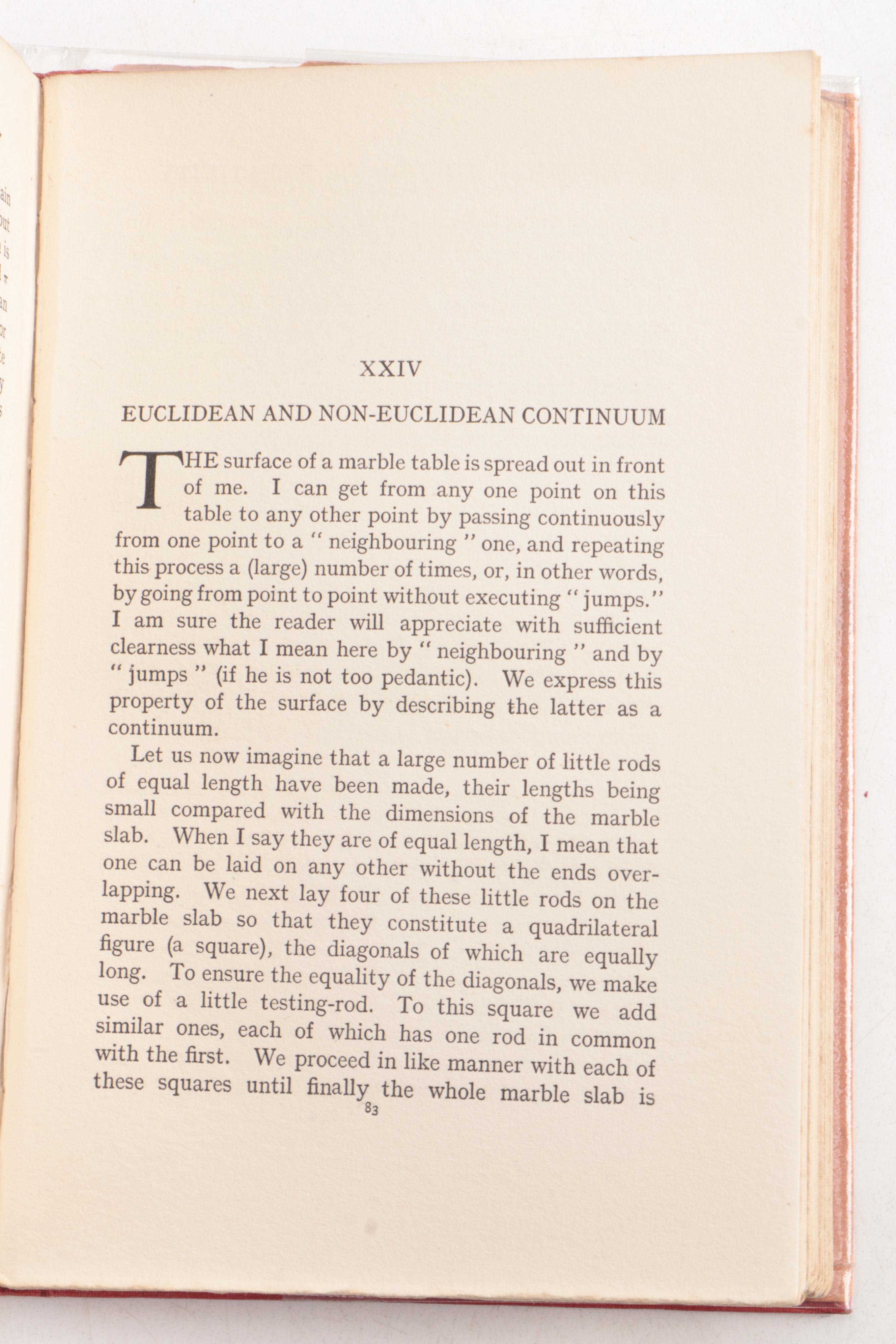 First Edition, First Printing "Relativity" by Einstein with Custom Clamshell Box