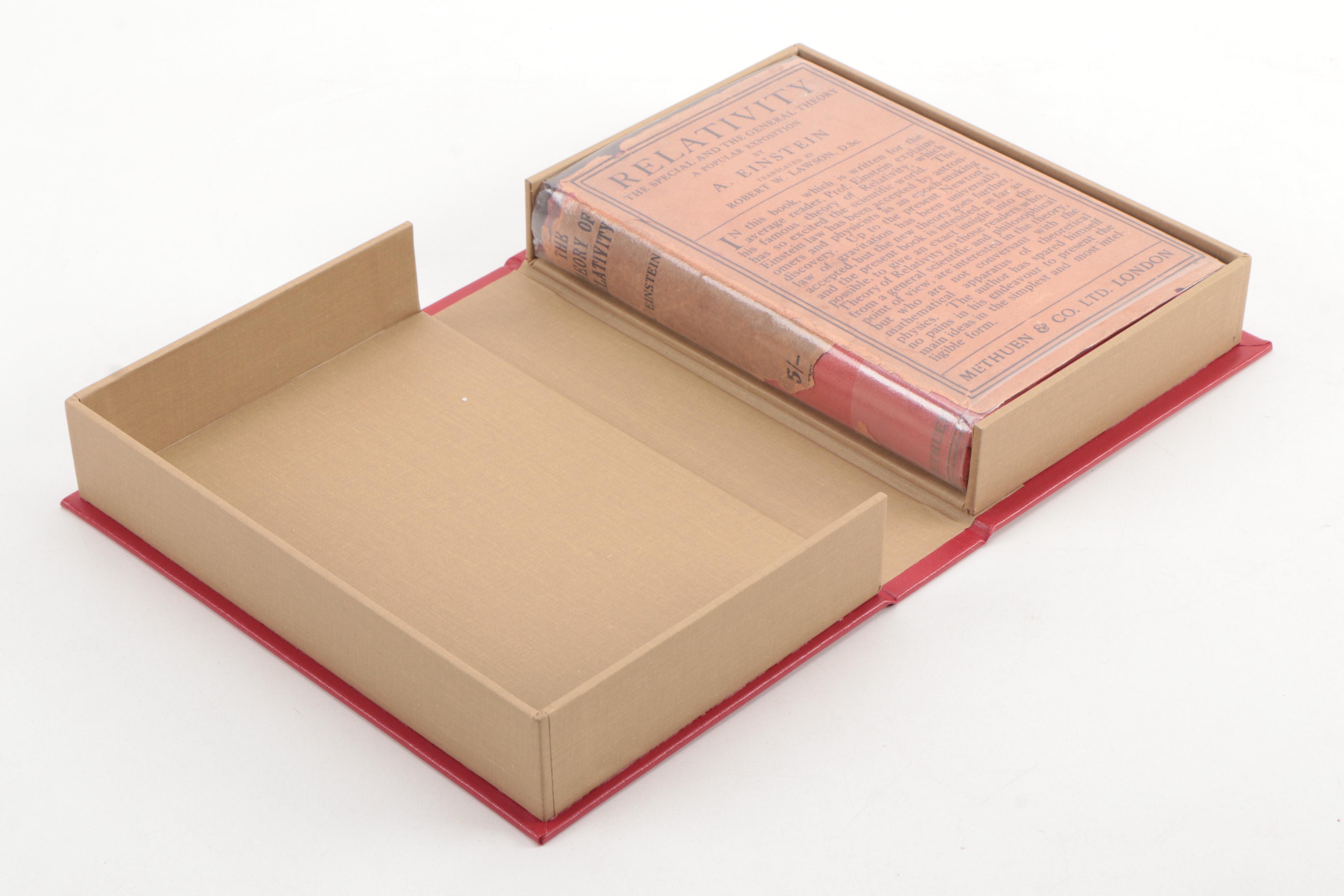 First Edition, First Printing "Relativity" by Einstein with Custom Clamshell Box