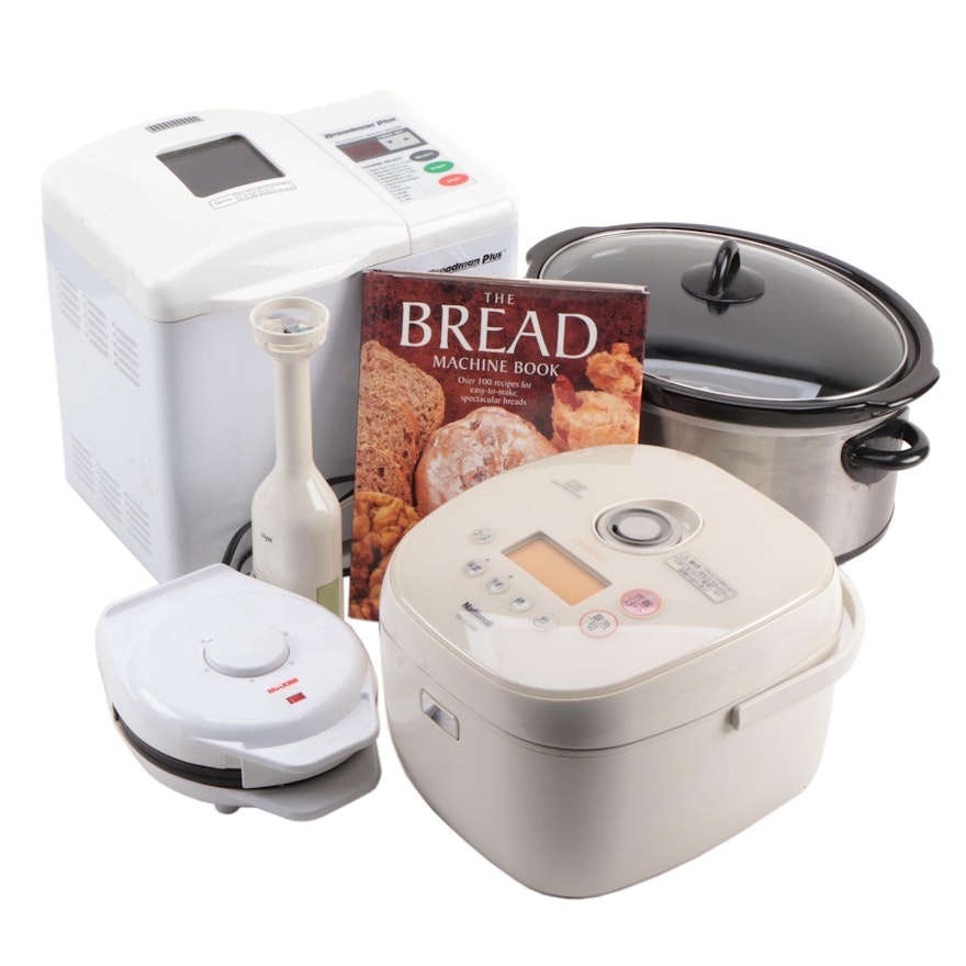 Breadman Breadmaker, Crock Pot Slow Cooker, National Rice Cooker and More