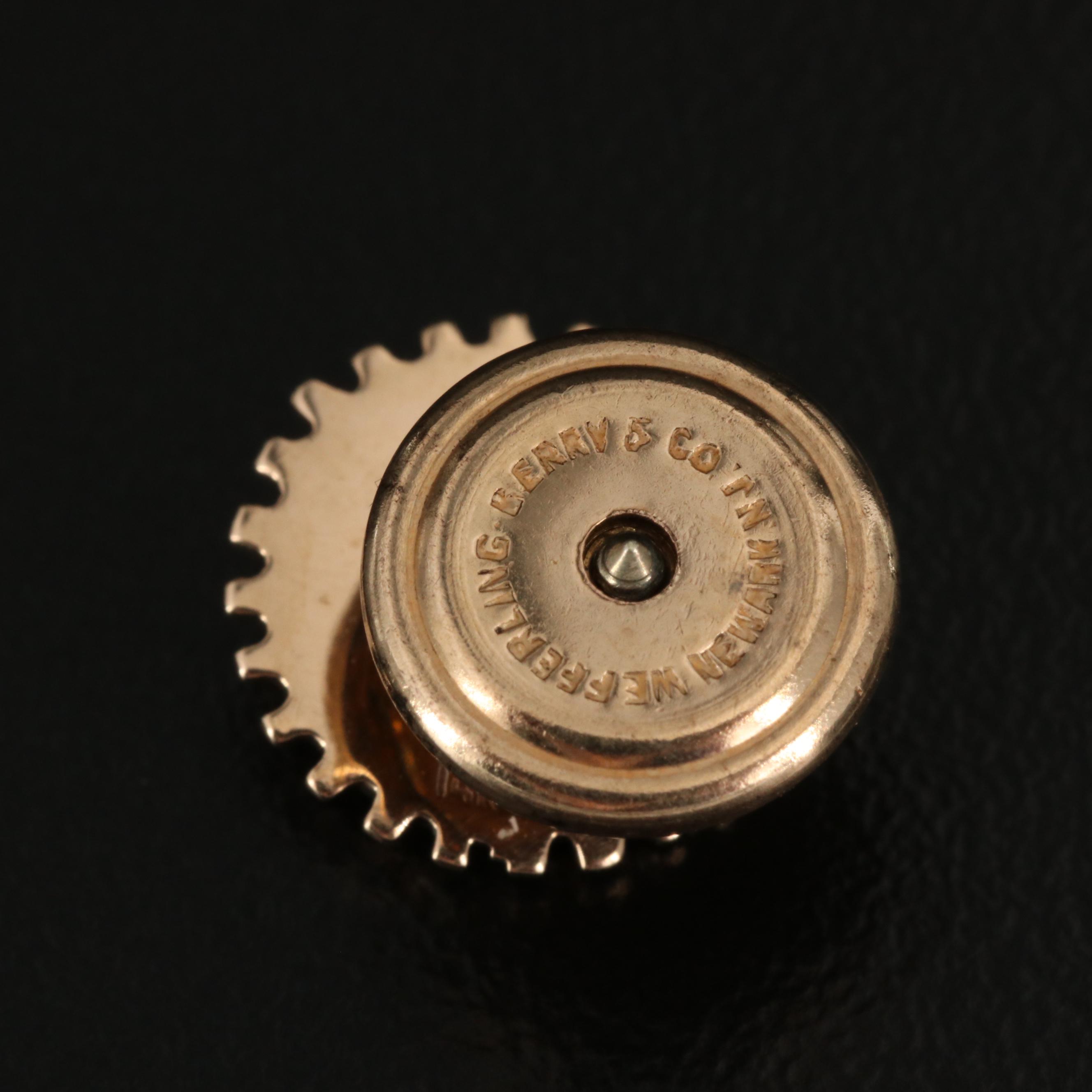 Vintage Tie Tacks with Coins, 14K, Antique Murano Glass, Enamel and Gemstones