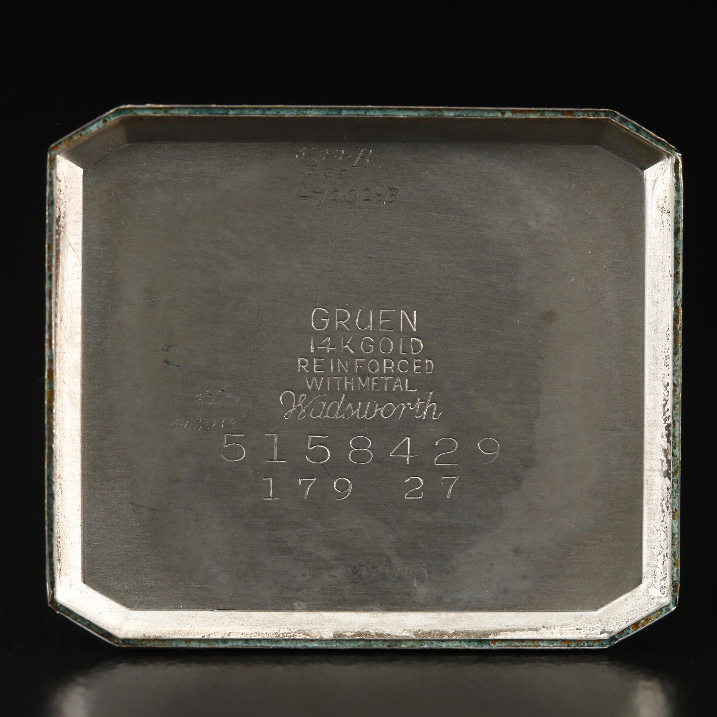 1920s Gruen Guild Gold Filled and Sterling Silver Watch