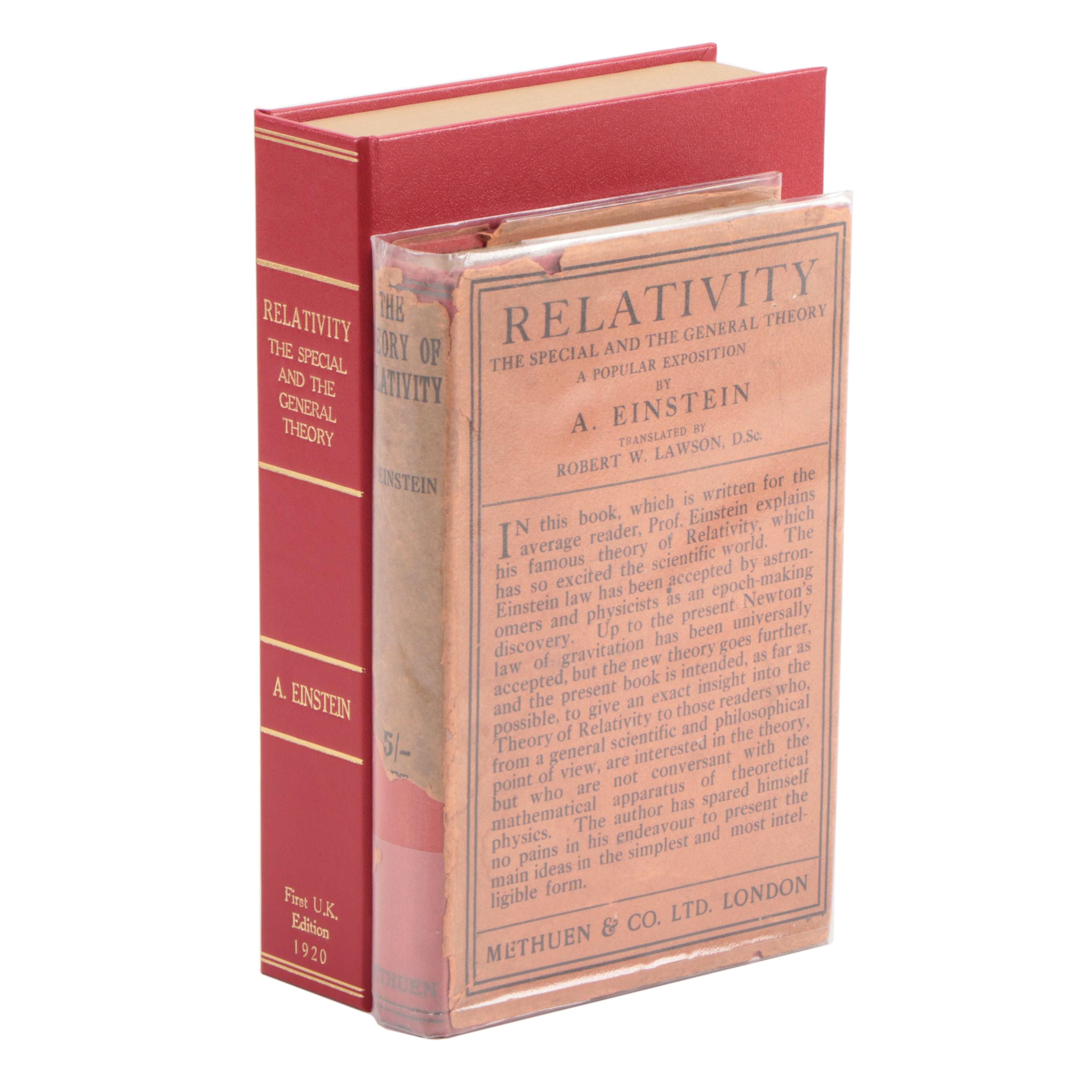 First Edition, First Printing "Relativity" by Einstein with Custom Clamshell Box