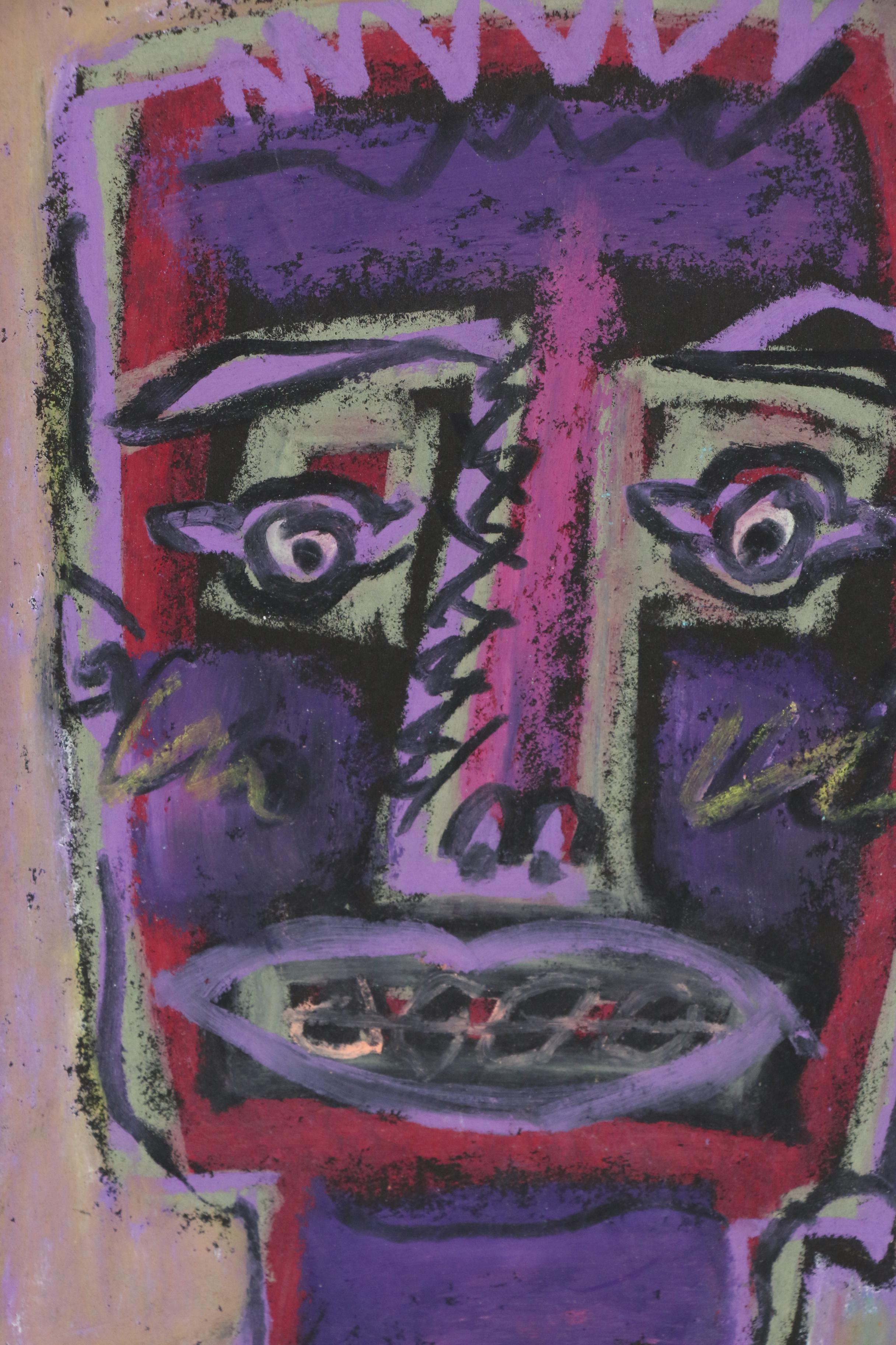 Merle Rosen Abstract Pastel Portrait, 2003