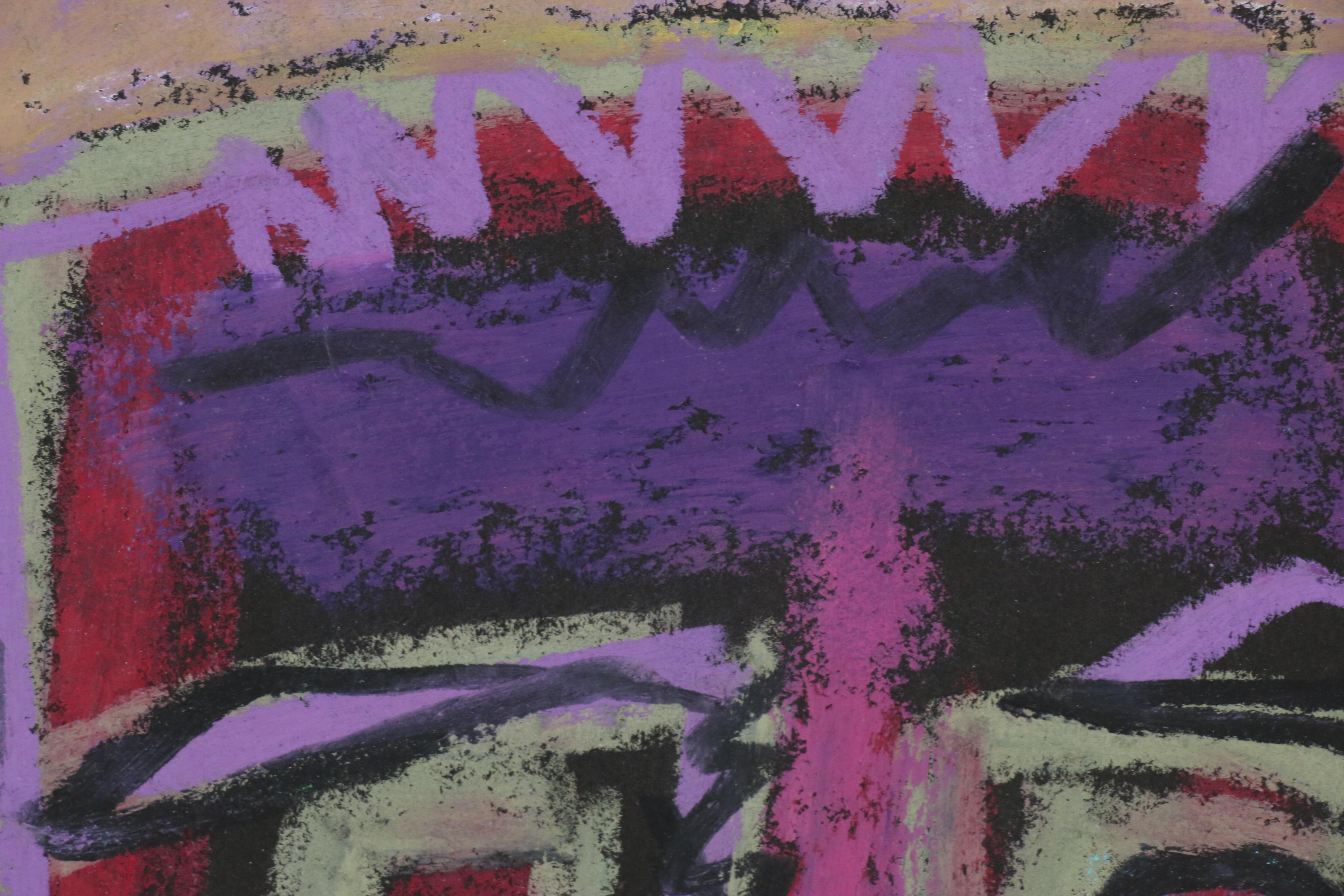 Merle Rosen Abstract Pastel Portrait, 2003