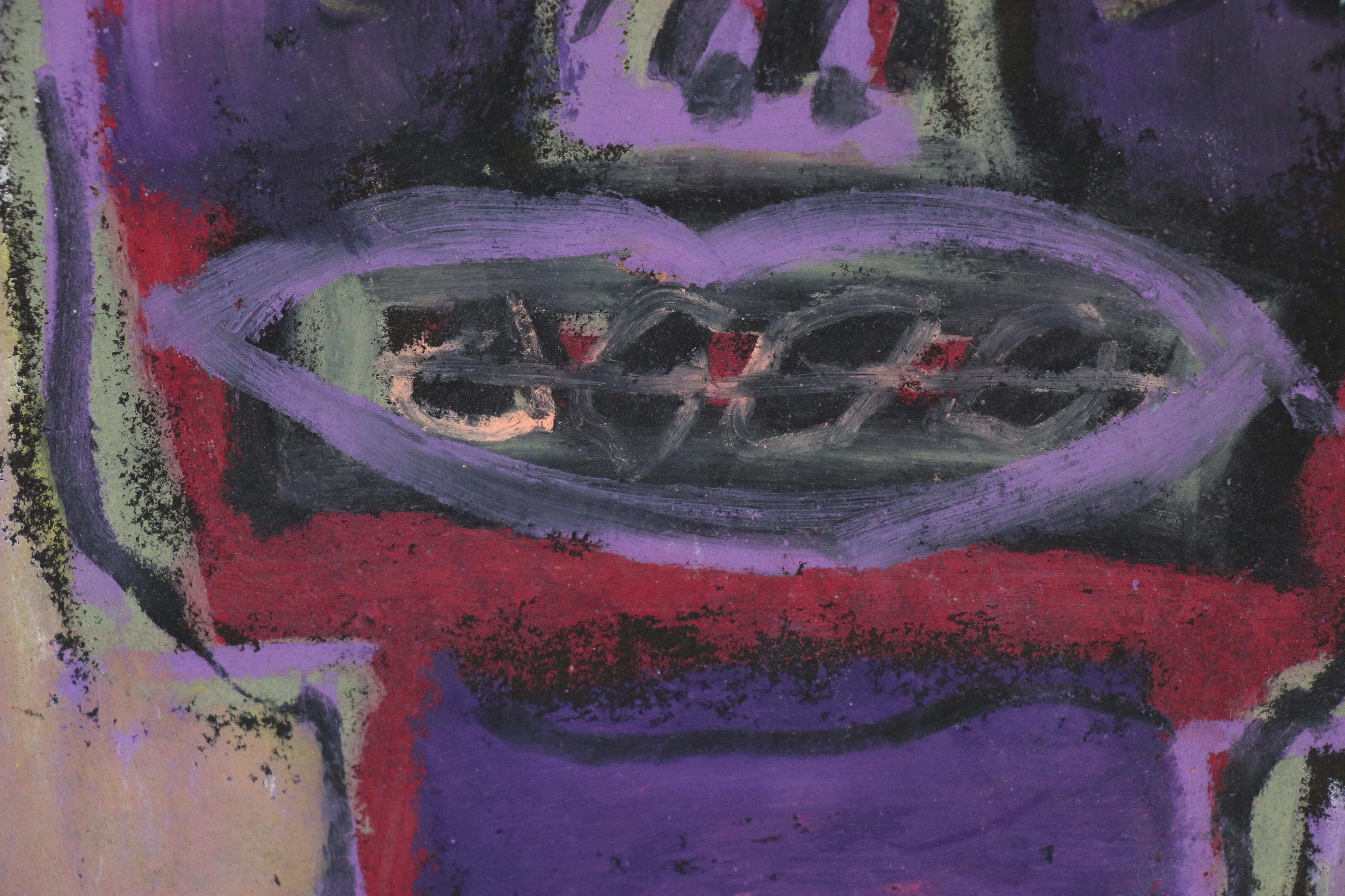 Merle Rosen Abstract Pastel Portrait, 2003