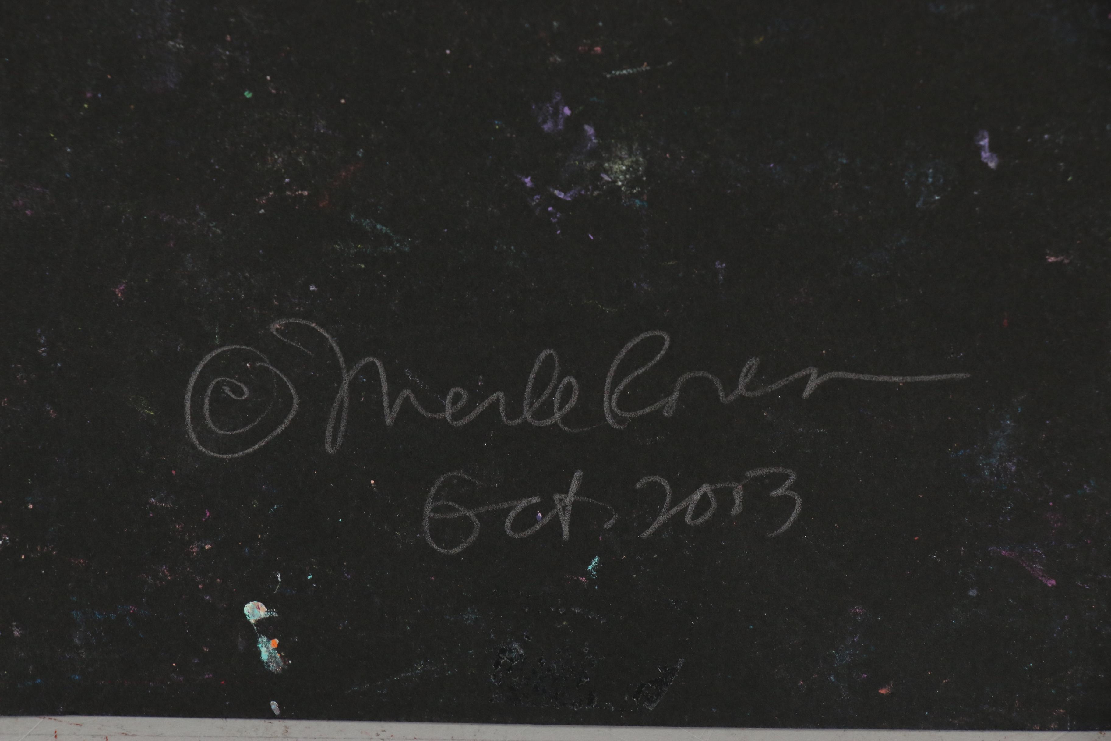 Merle Rosen Abstract Pastel Portrait, 2003