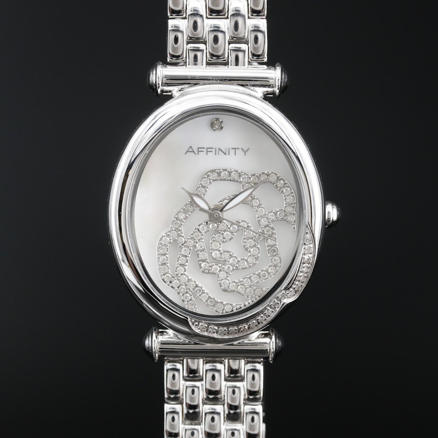 Affinity 0.50 CTW Diamond and Stainless Steel Quartz Wristwatch