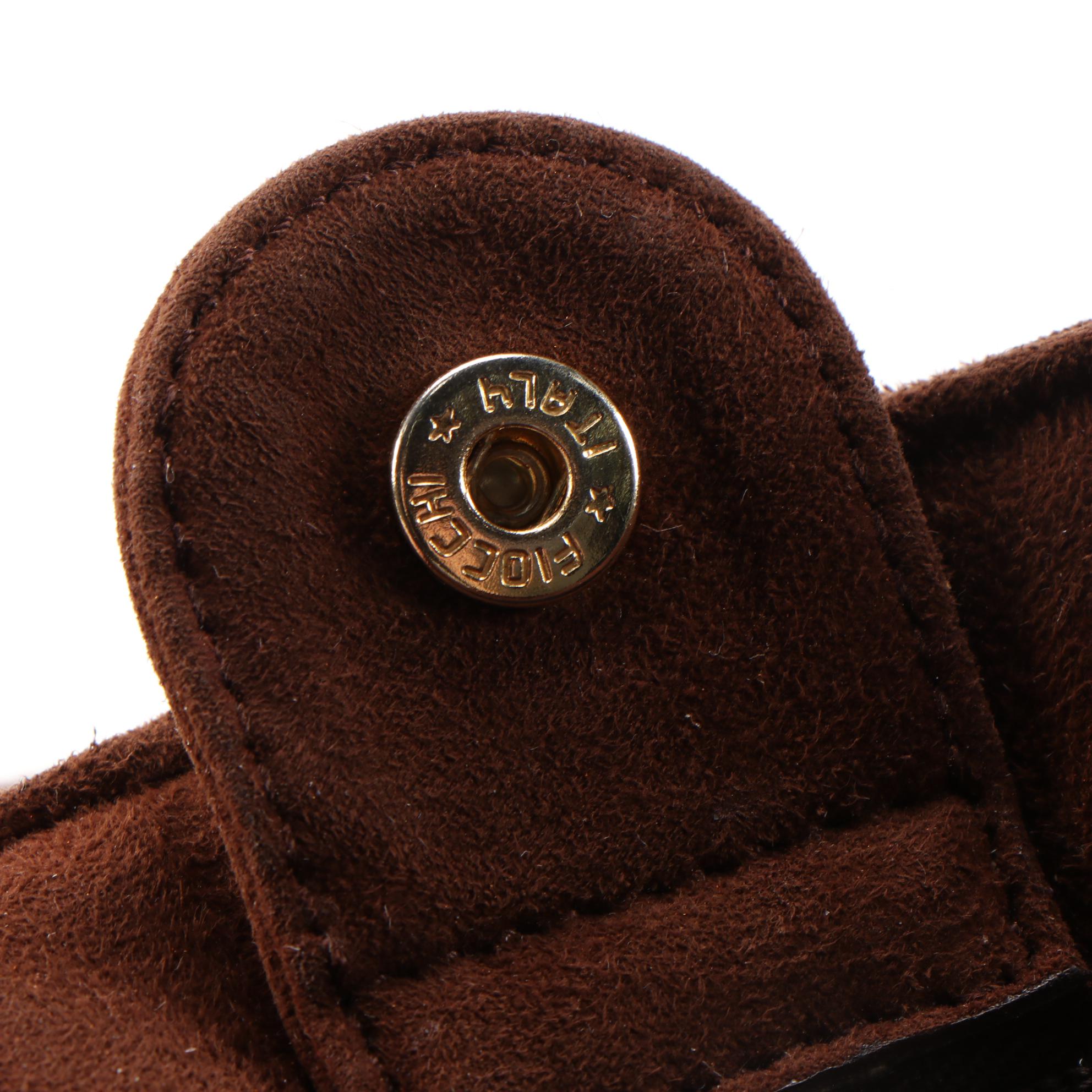 Prada Quilted Brown Suede Chain Shoulder Bag