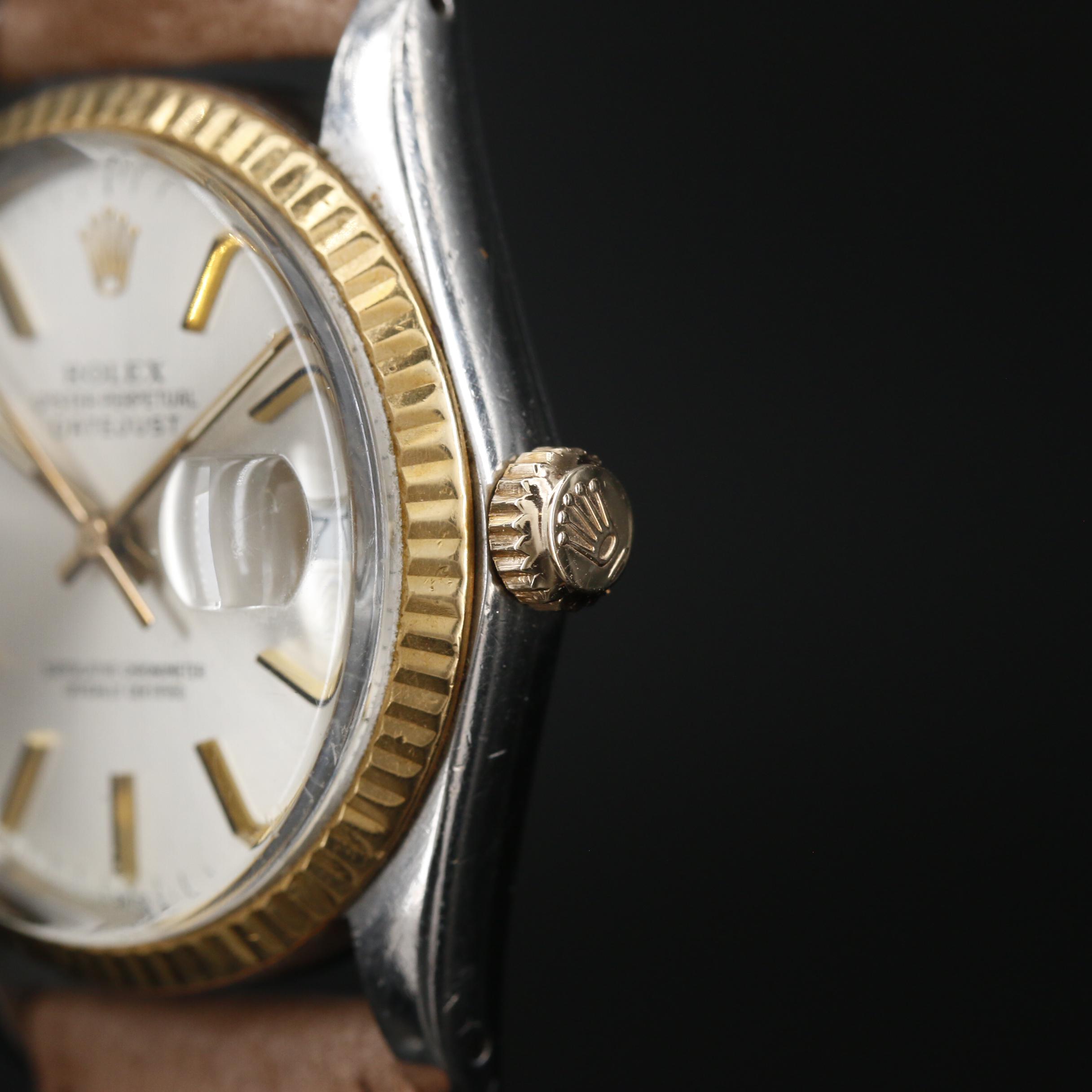 1985 Rolex "Datejust" 18K Gold and Stainless Steel Watch