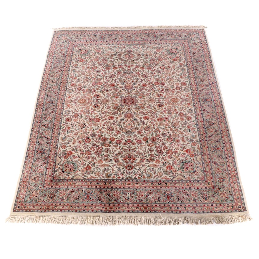 8'11 x 12'7 Hand-Knotted Indo-Persian Mahal Wool Rug