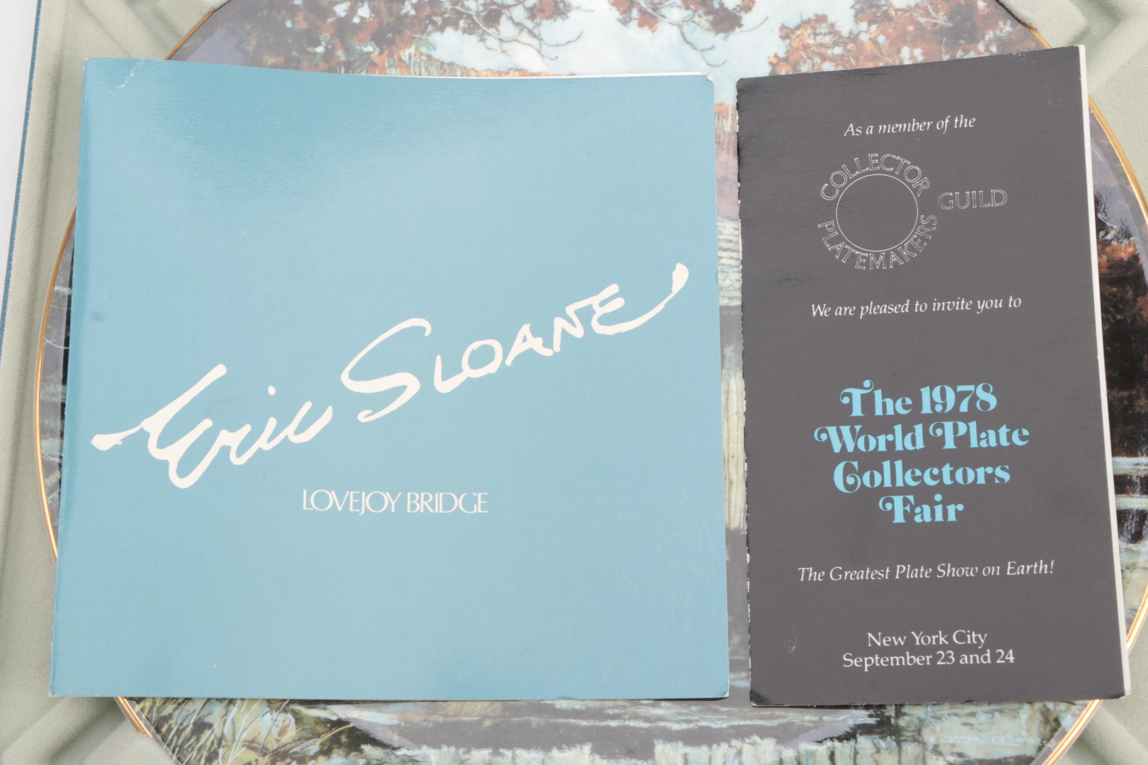 Royal Doulton Eric Sloane Collector Plates Including "Lovejoy Bridge," 1977–1978