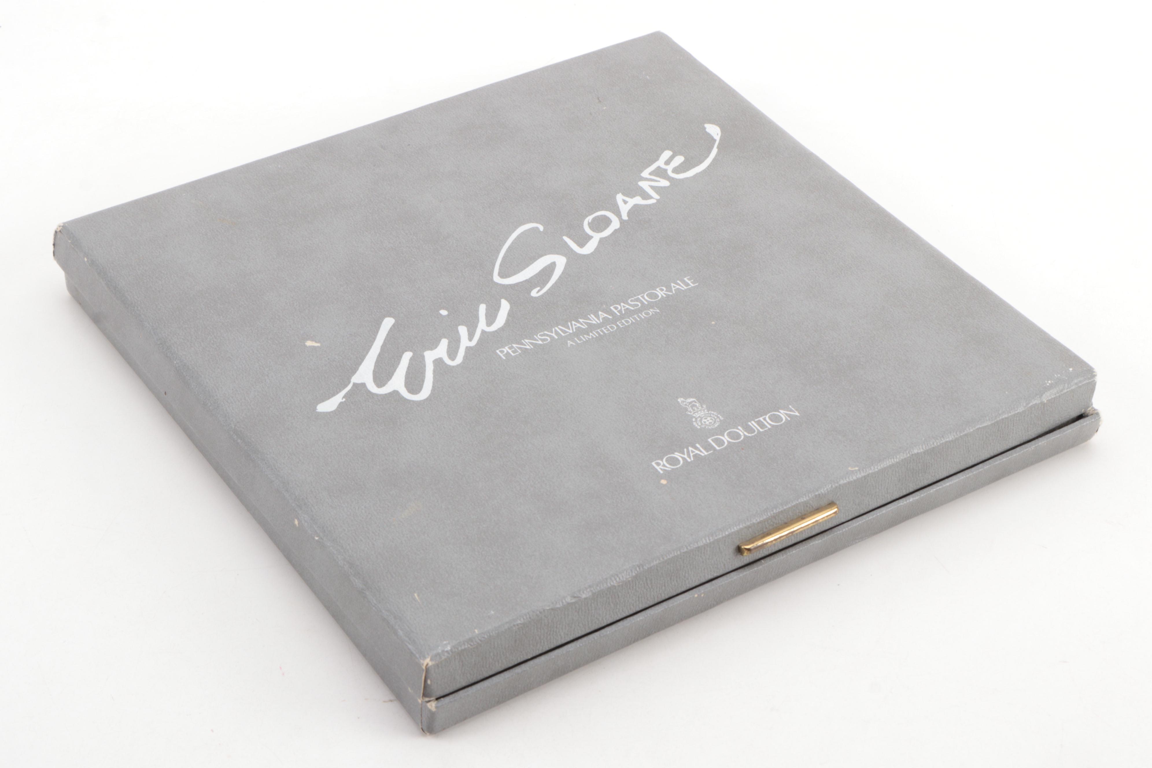 Royal Doulton Eric Sloane Collector Plates Including "Lovejoy Bridge," 1977–1978