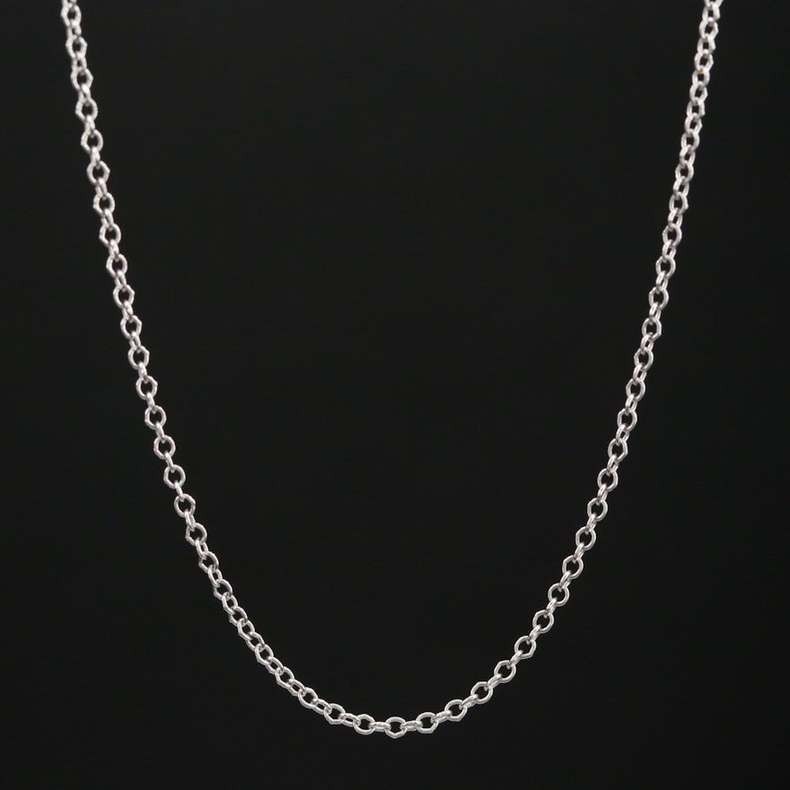 14K Cable Link Necklace