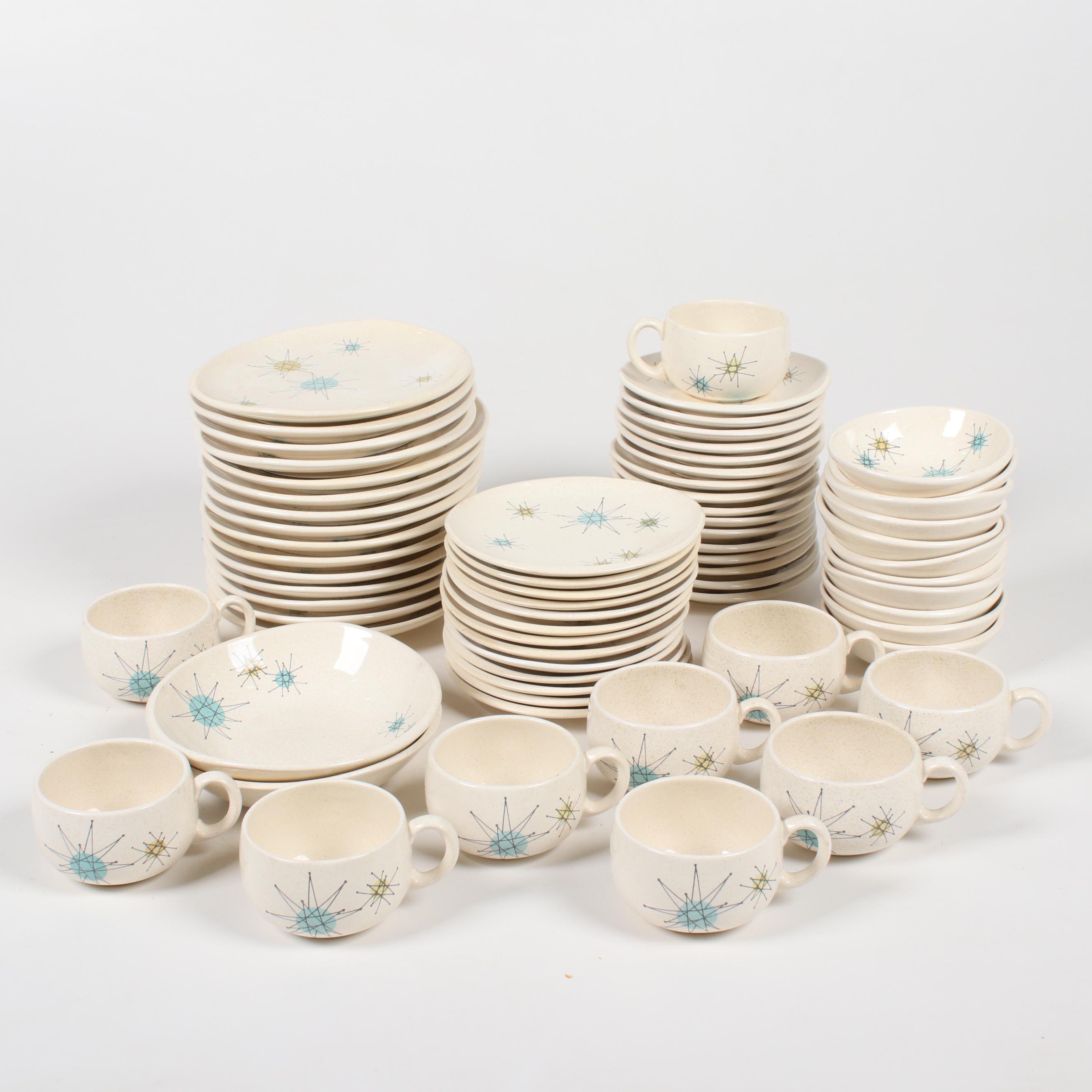 Franciscan "Starburst" Atomic Dinnerware, Mid-20th Century