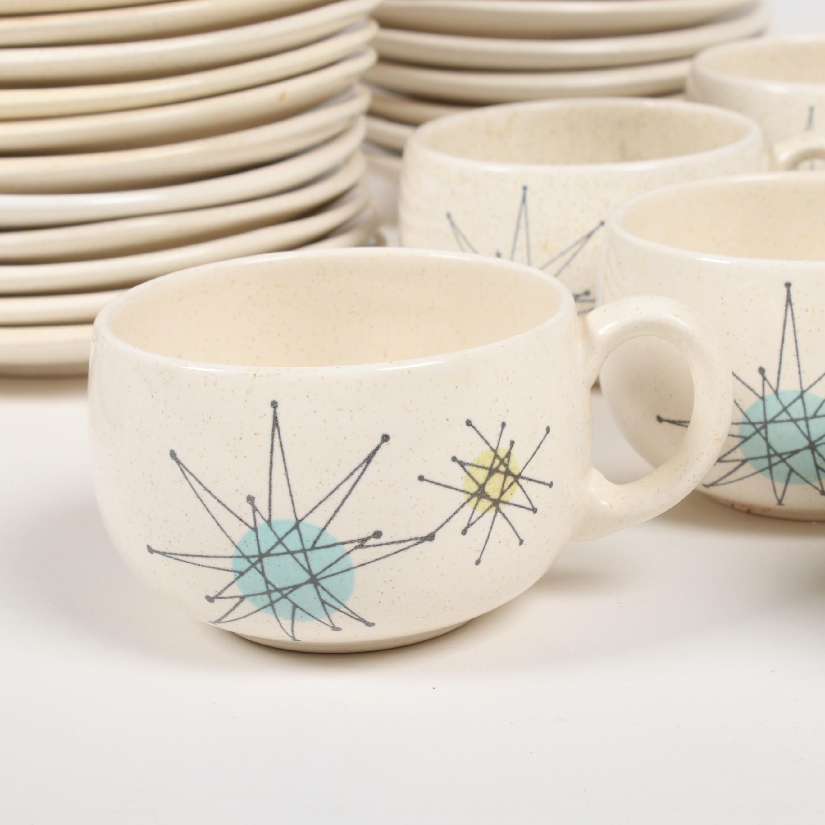 Franciscan "Starburst" Atomic Dinnerware, Mid-20th Century