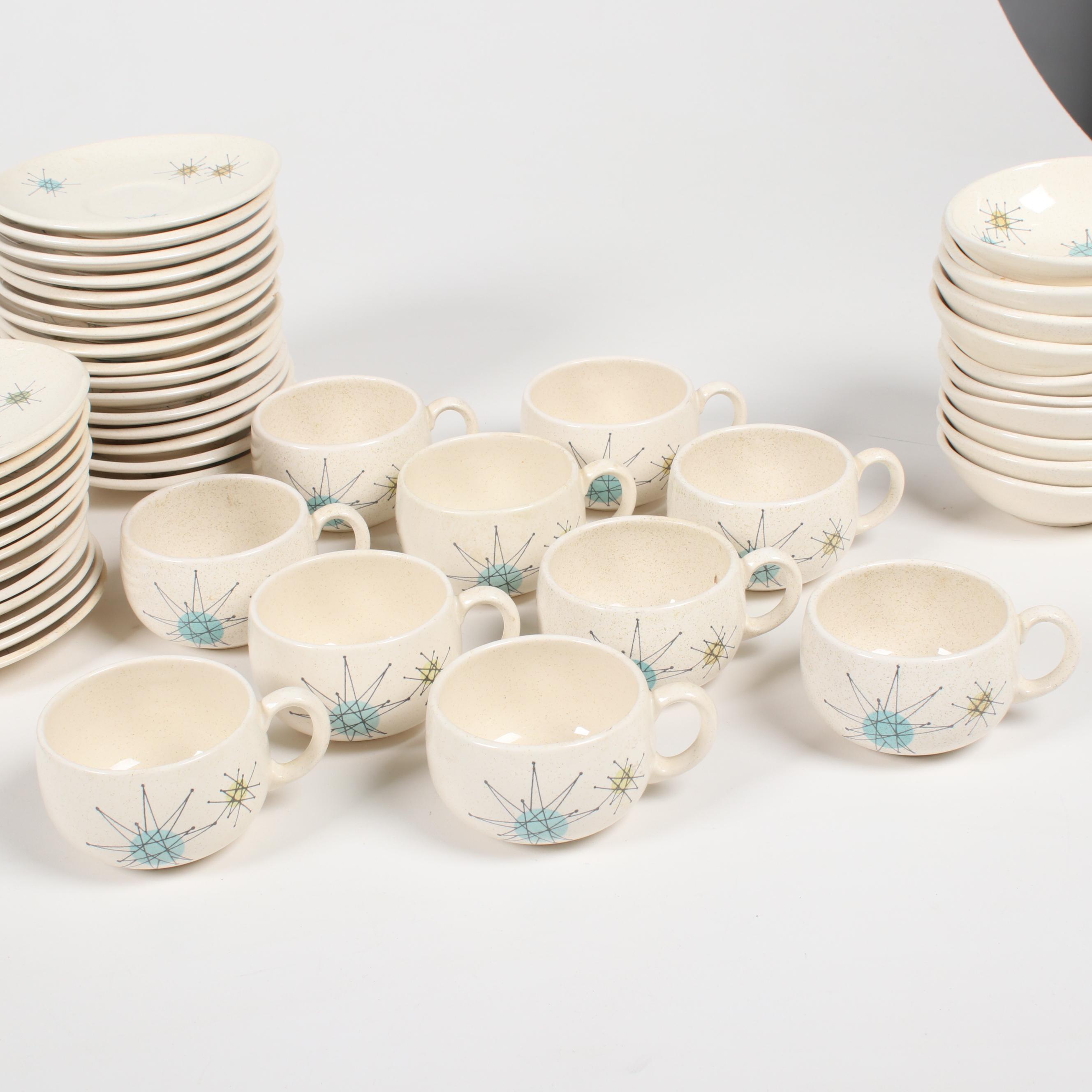 Franciscan "Starburst" Atomic Dinnerware, Mid-20th Century