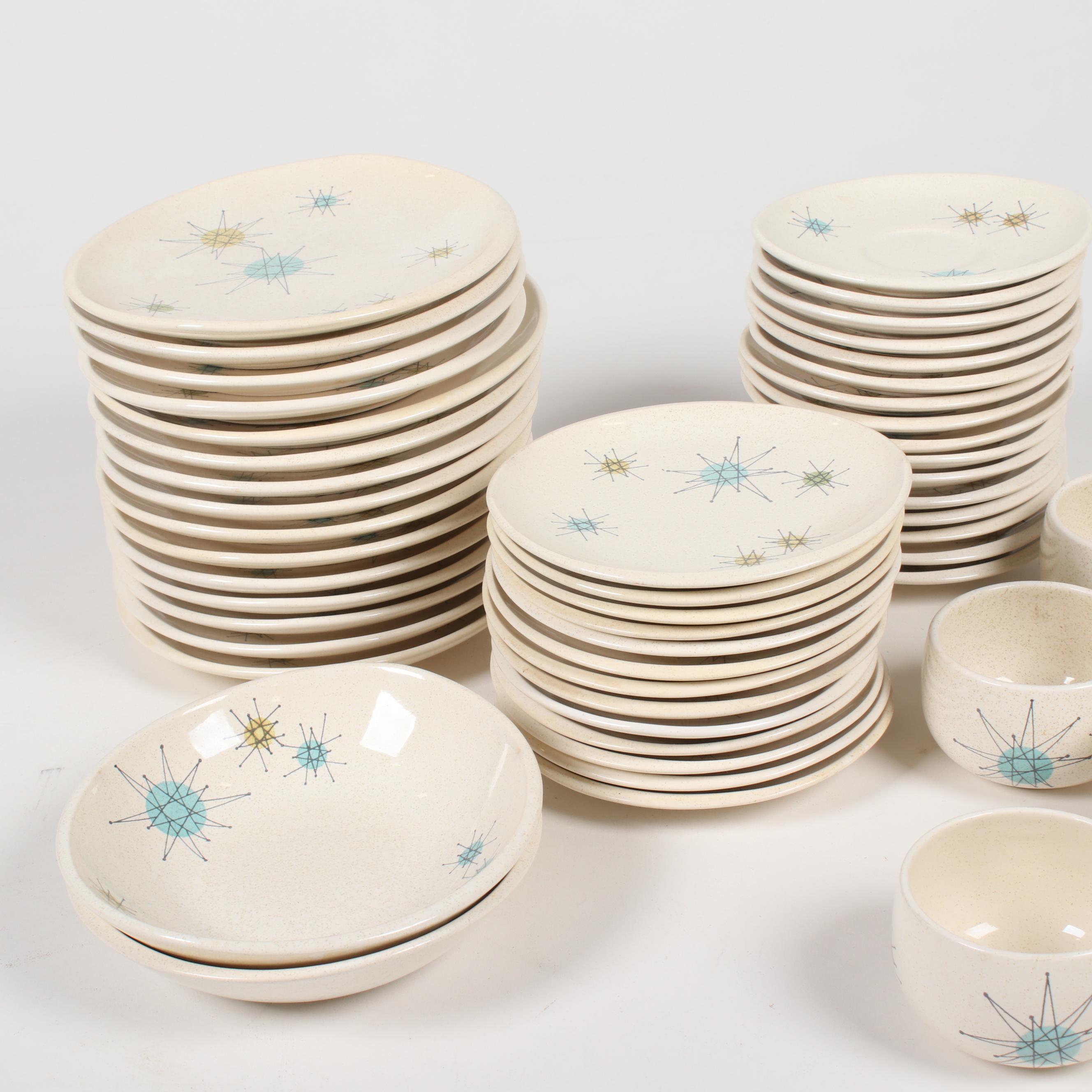 Franciscan "Starburst" Atomic Dinnerware, Mid-20th Century