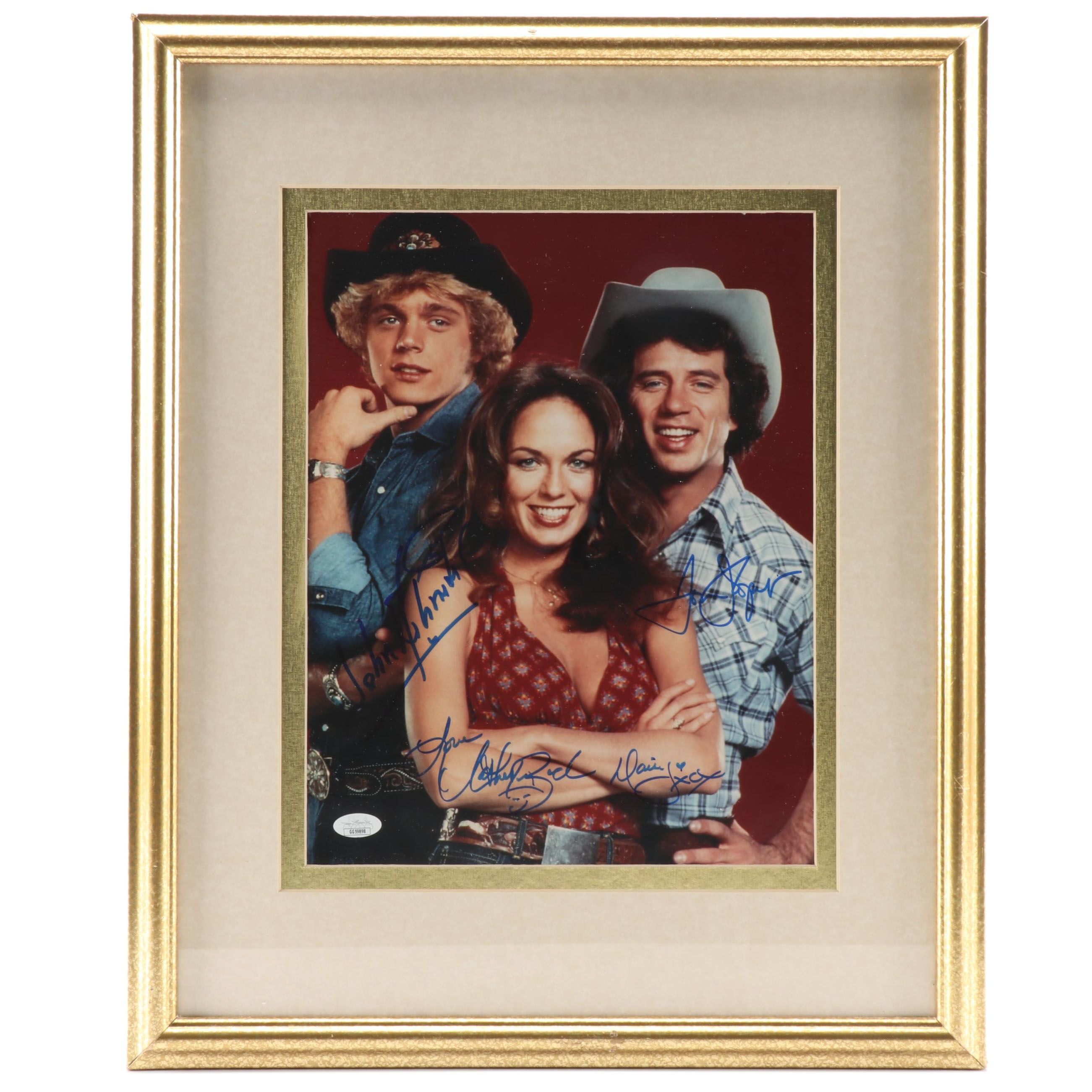 Tom Wopat, Catherine Bach and John Schneider Signed "Dukes of Hazzard"  COA