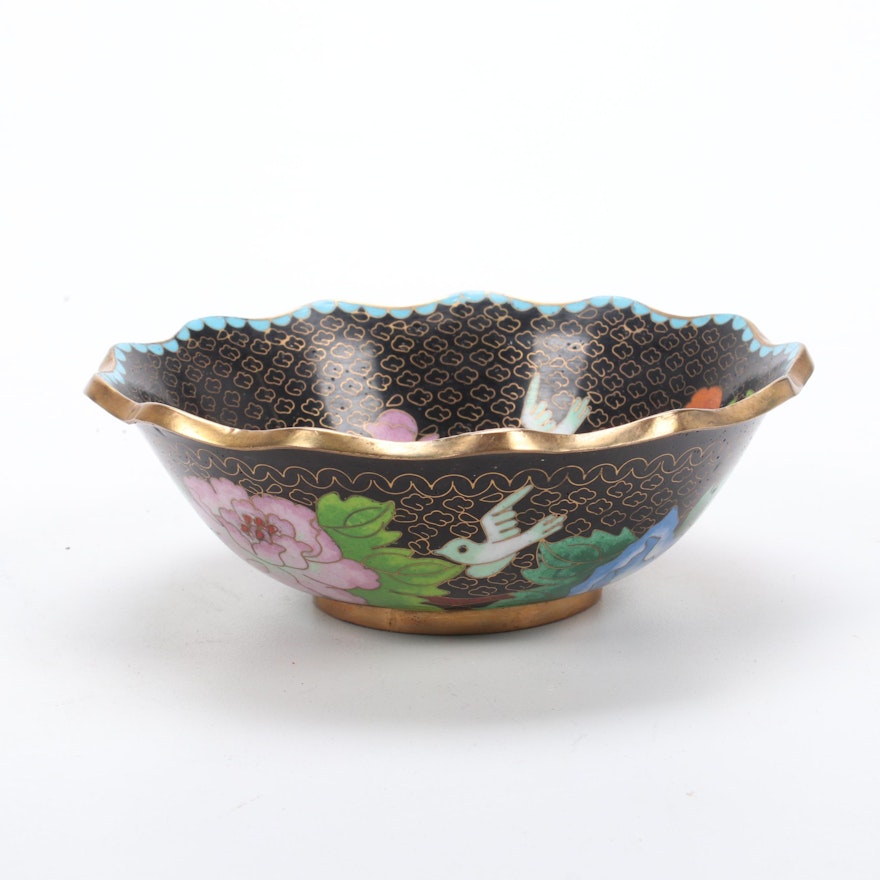 Chinese Cloisonné Bowl, 20th Century