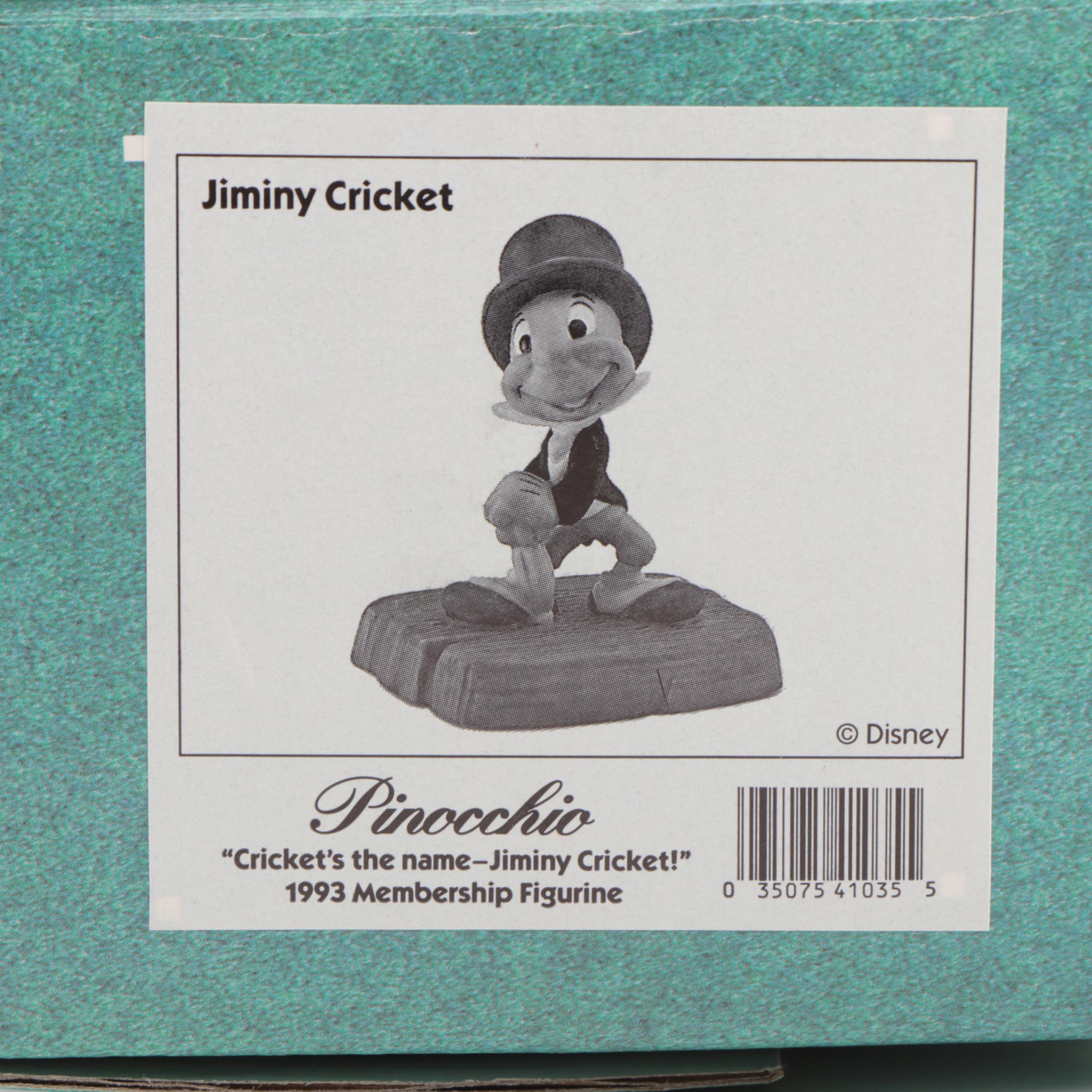 Walt Disney "Pinocchio" Collection Jiminy Cricket Porcelain Figurine