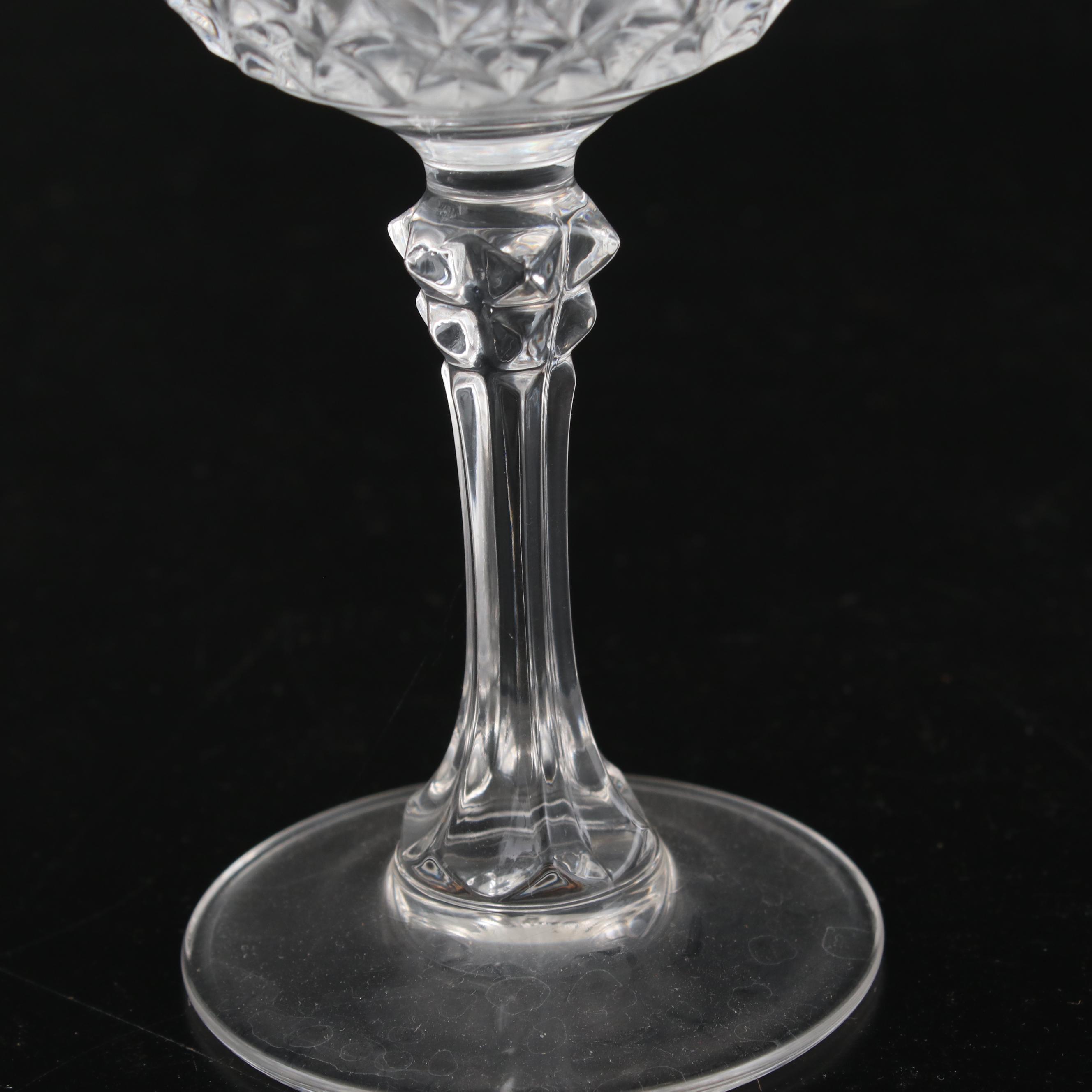 Cristal d'Arques "Longchamp" Crystal Red and White Wine Glasses with Pitcher