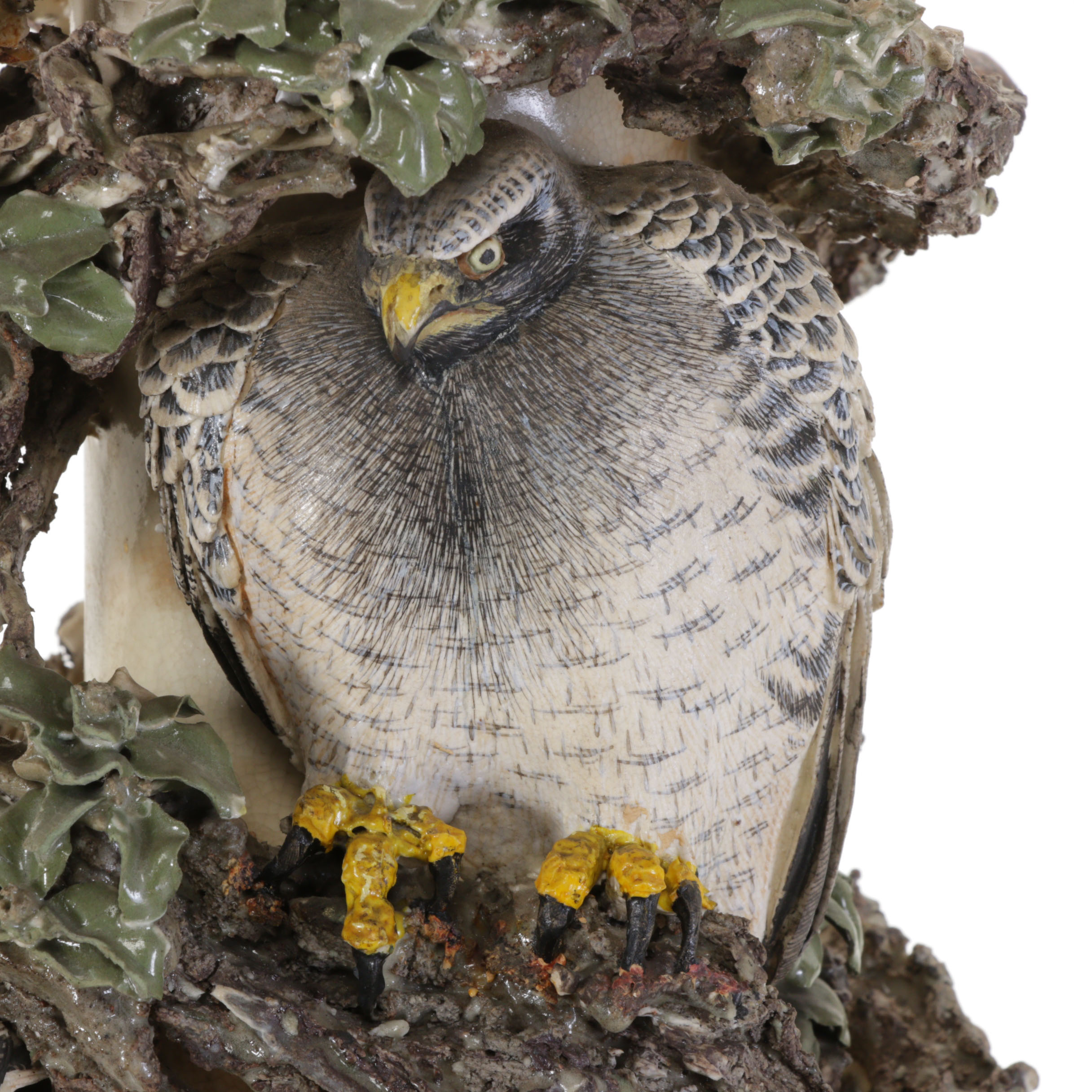 Miyagawa "Makuzu" Kōzan Taka-Ukibori Shinkatsu Ceramic Vases Meiji Era ca. 1878