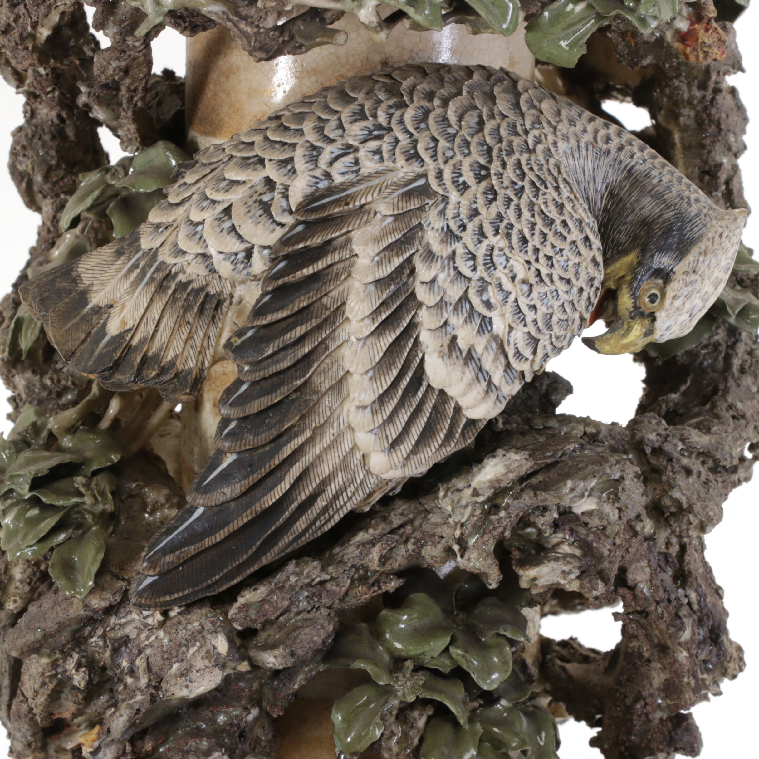 Miyagawa "Makuzu" Kōzan Taka-Ukibori Shinkatsu Ceramic Vases Meiji Era ca. 1878