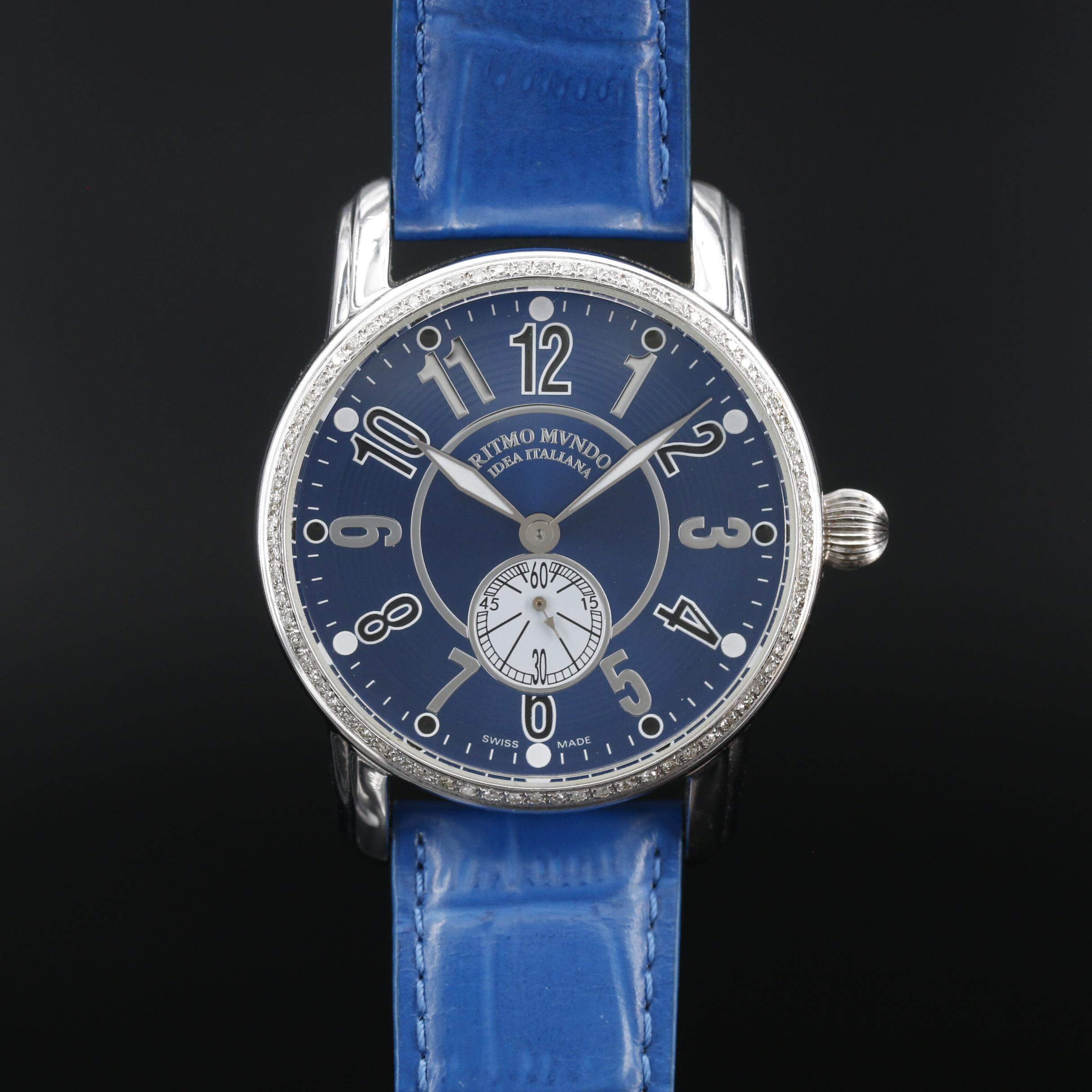 Ritmo Mundo Ocean's Twelve Diamond and Stainless Steel Quartz Watch