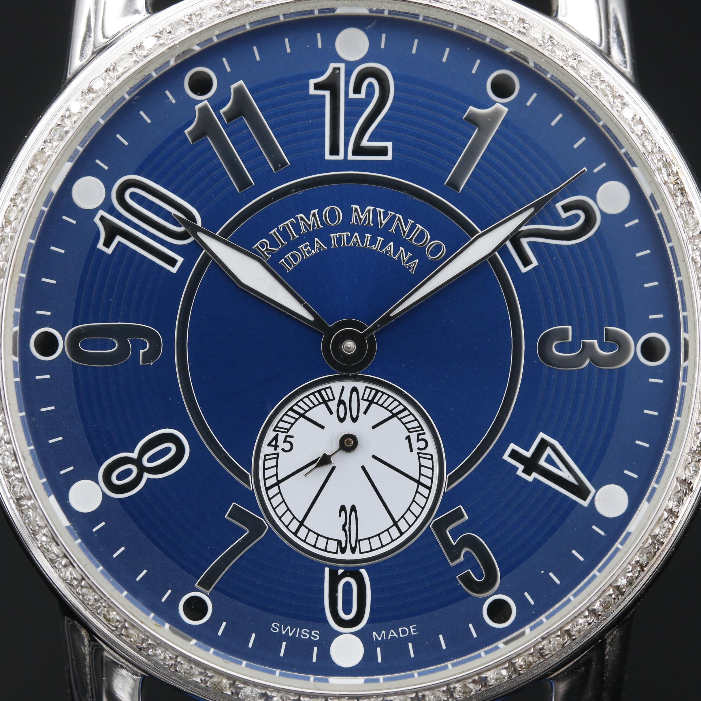 Ritmo Mundo Ocean's Twelve Diamond and Stainless Steel Quartz Watch