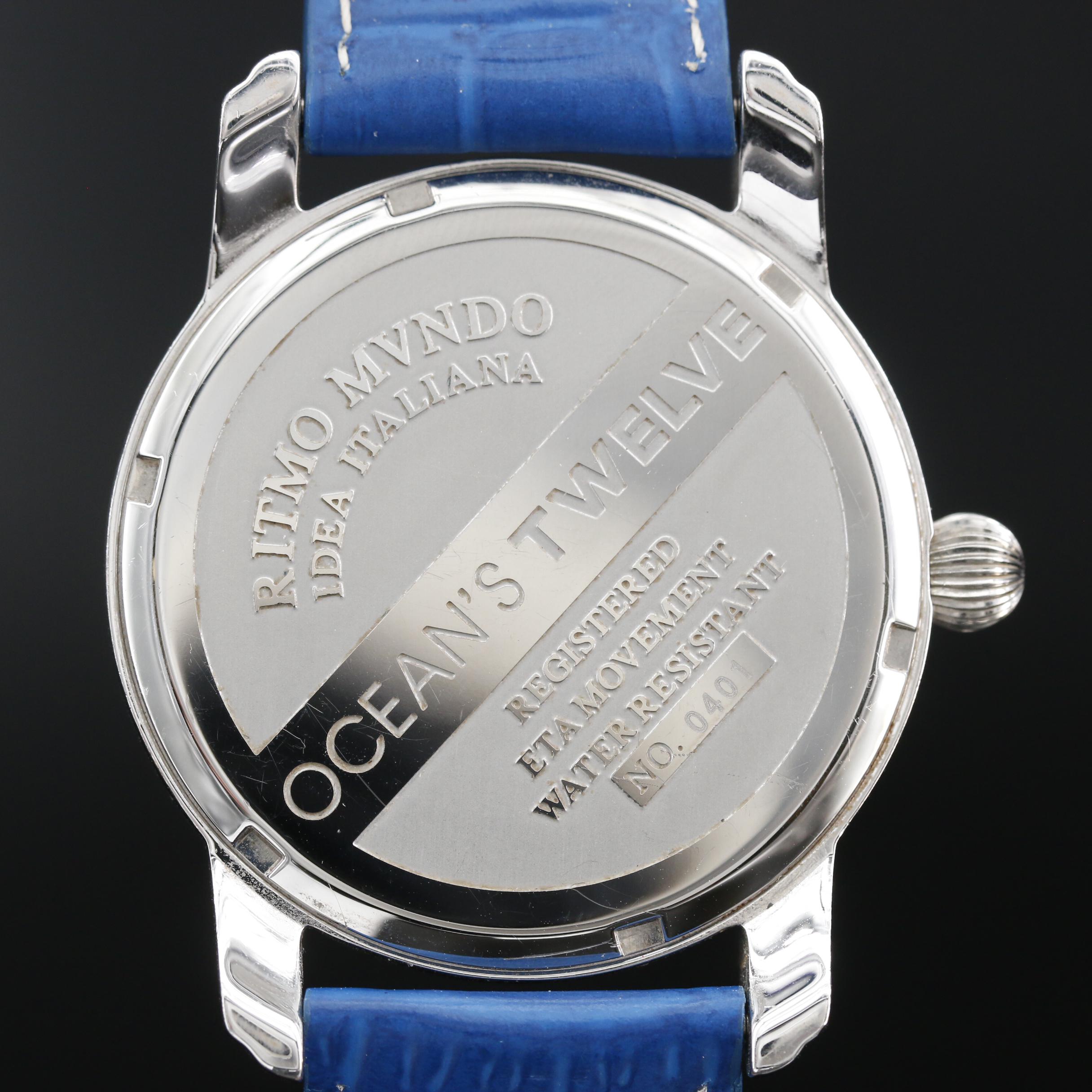 Ritmo Mundo Ocean's Twelve Diamond and Stainless Steel Quartz Watch