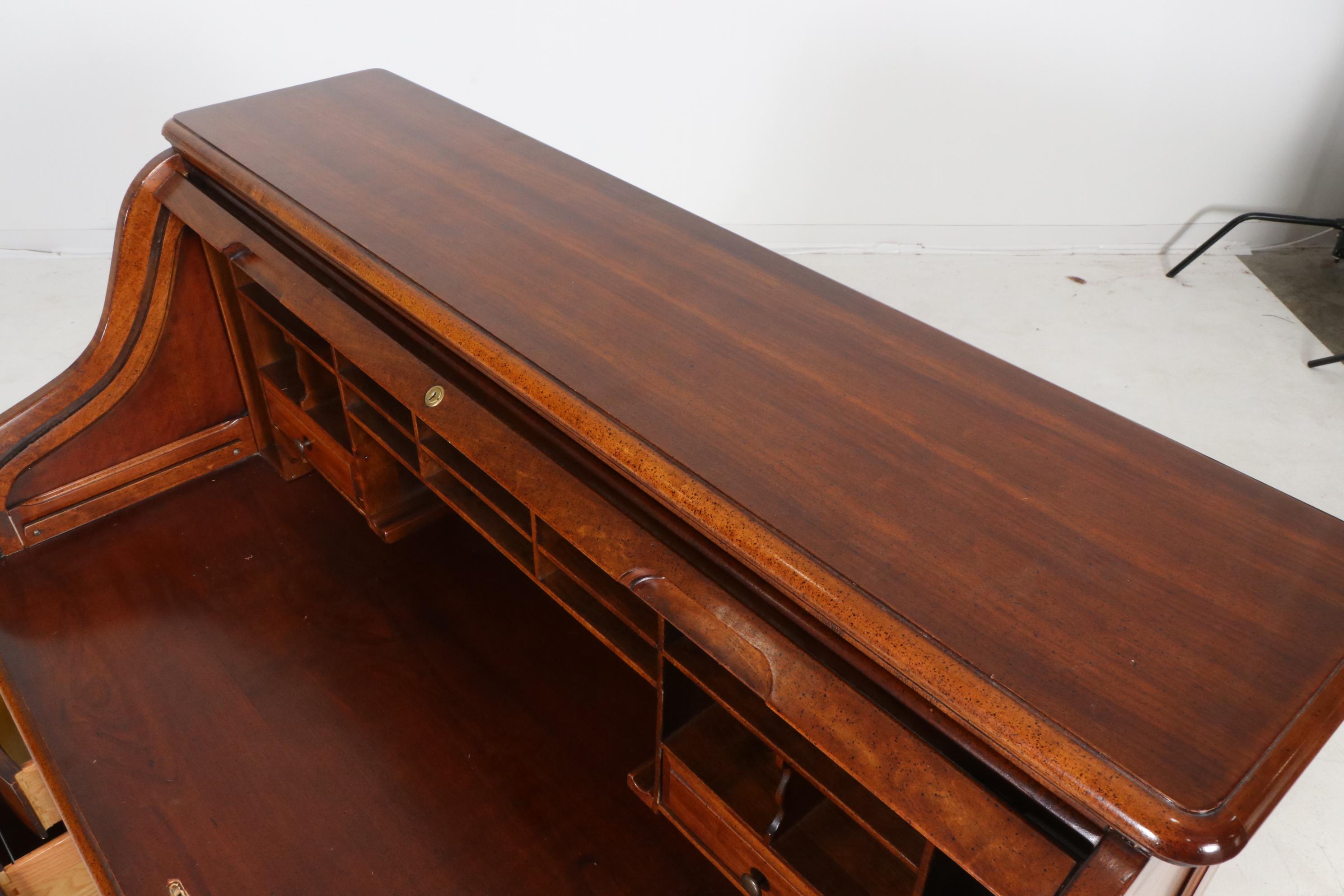 National Furniture Co. Mt. Airy Wood Roll-Top Desk